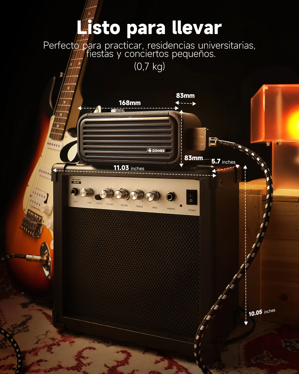 Amplificador de Guitarra Eléctrica DONNER GO - Image 10