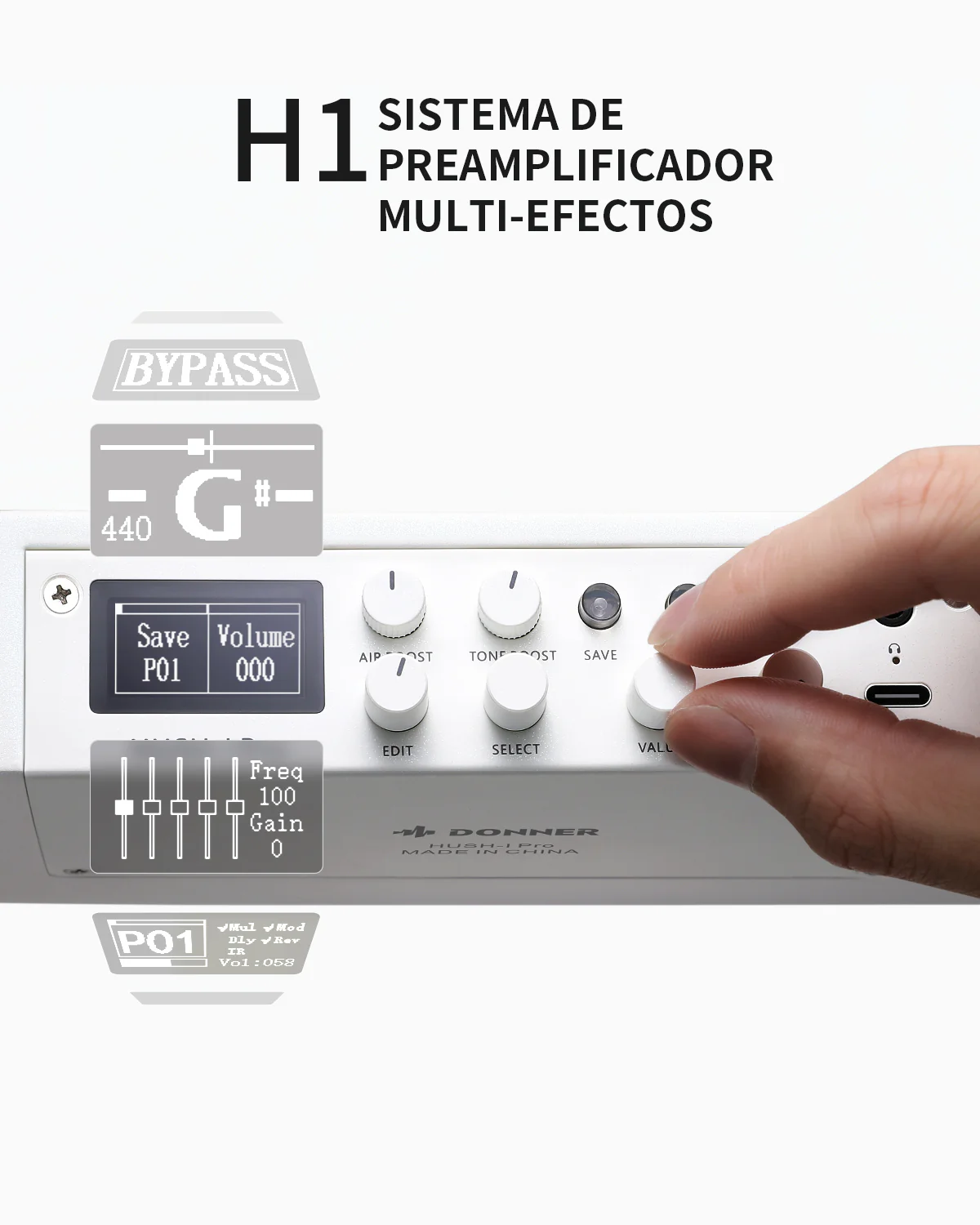 Donner HUSH I PRO Guitarra de viaje - Image 14