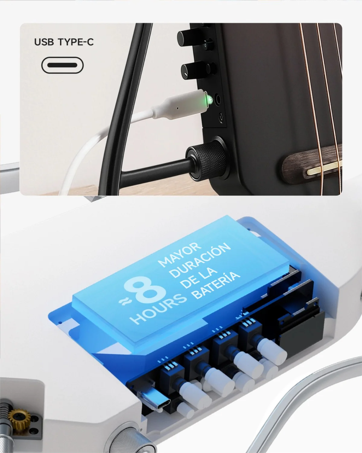 Donner HUSH I PRO Guitarra de viaje - Image 63