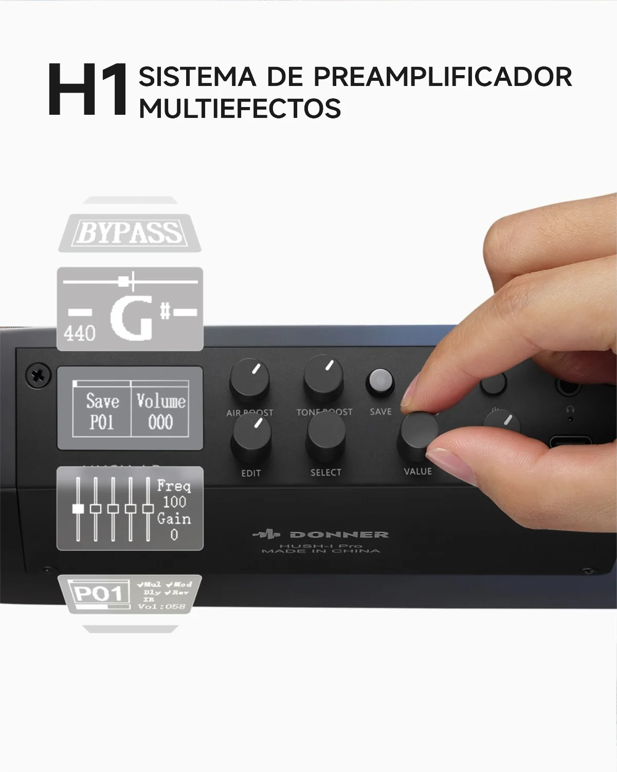 Donner HUSH I PRO Guitarra de viaje - Image 72