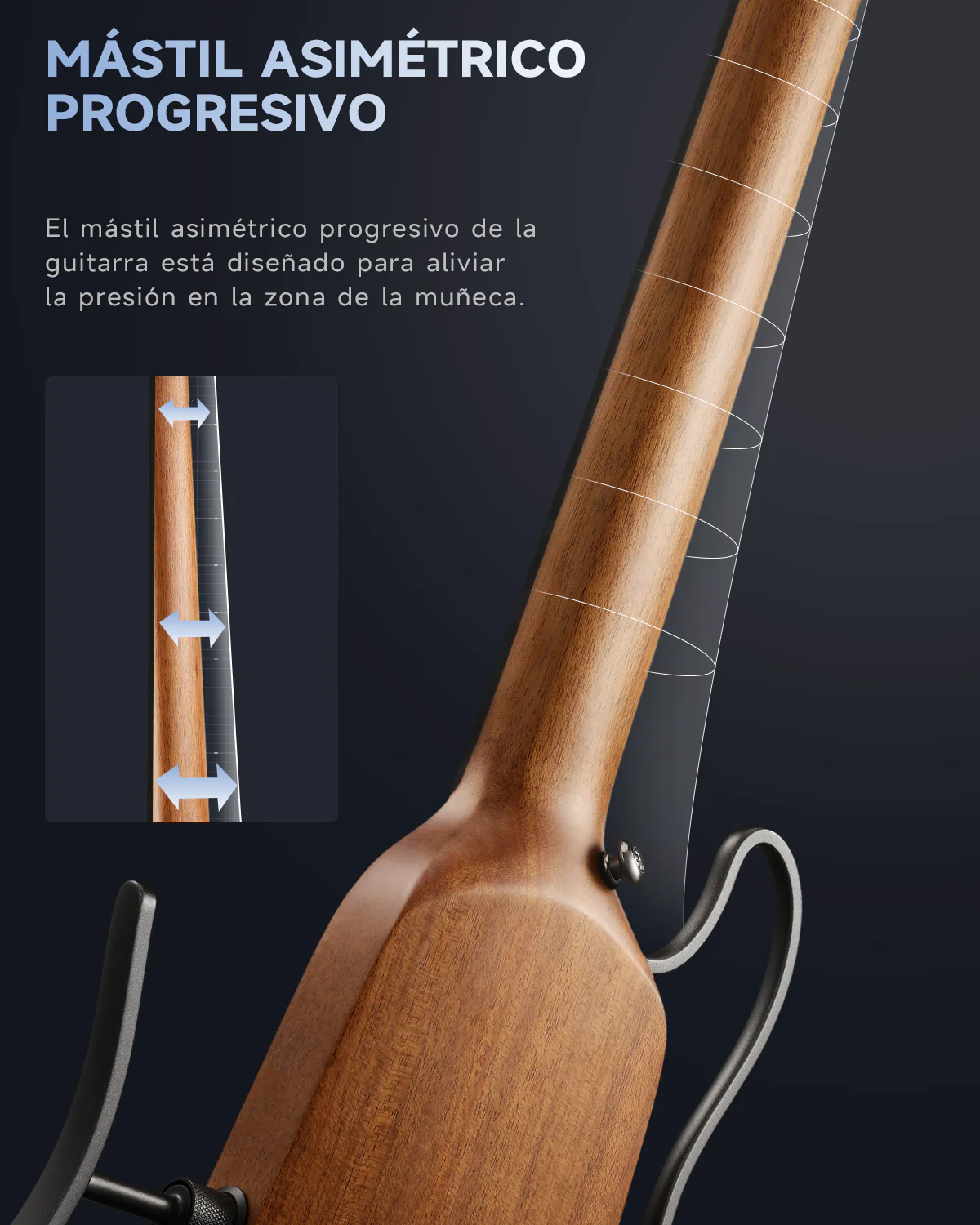 Donner HUSH X Guitarra eléctrica ultraligera sin cabeza - Image 22