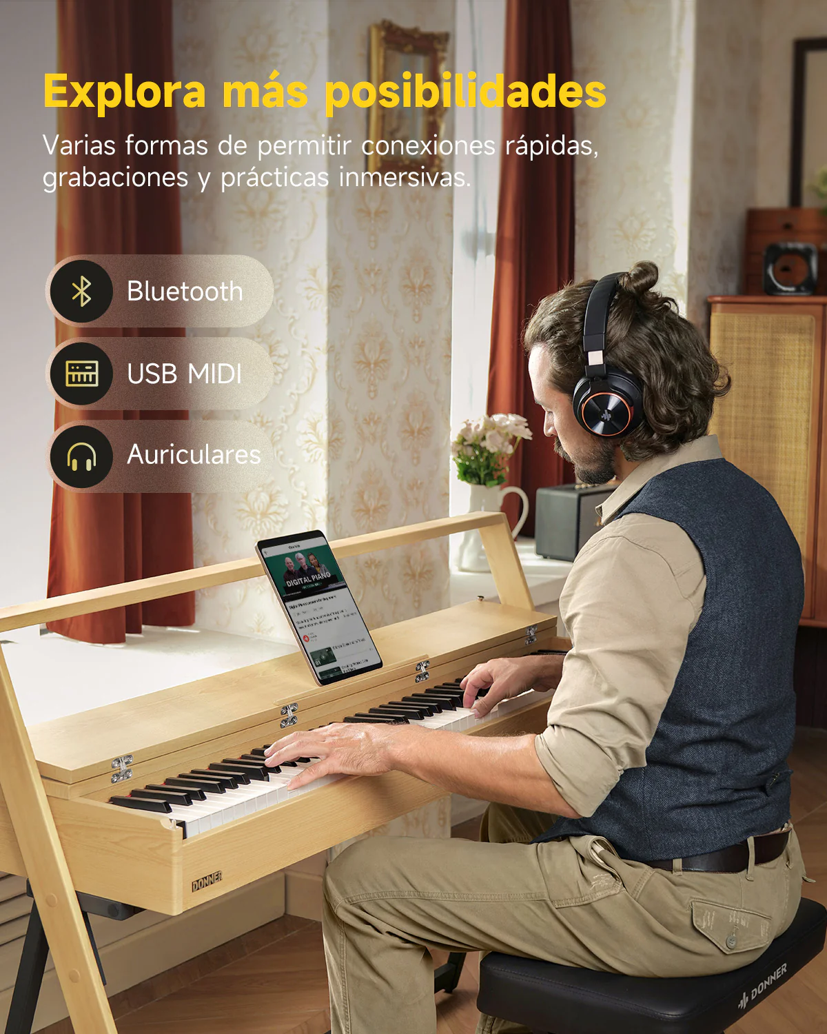 Donner OURA™ R300 Piano digital de estilo casero - Image 11