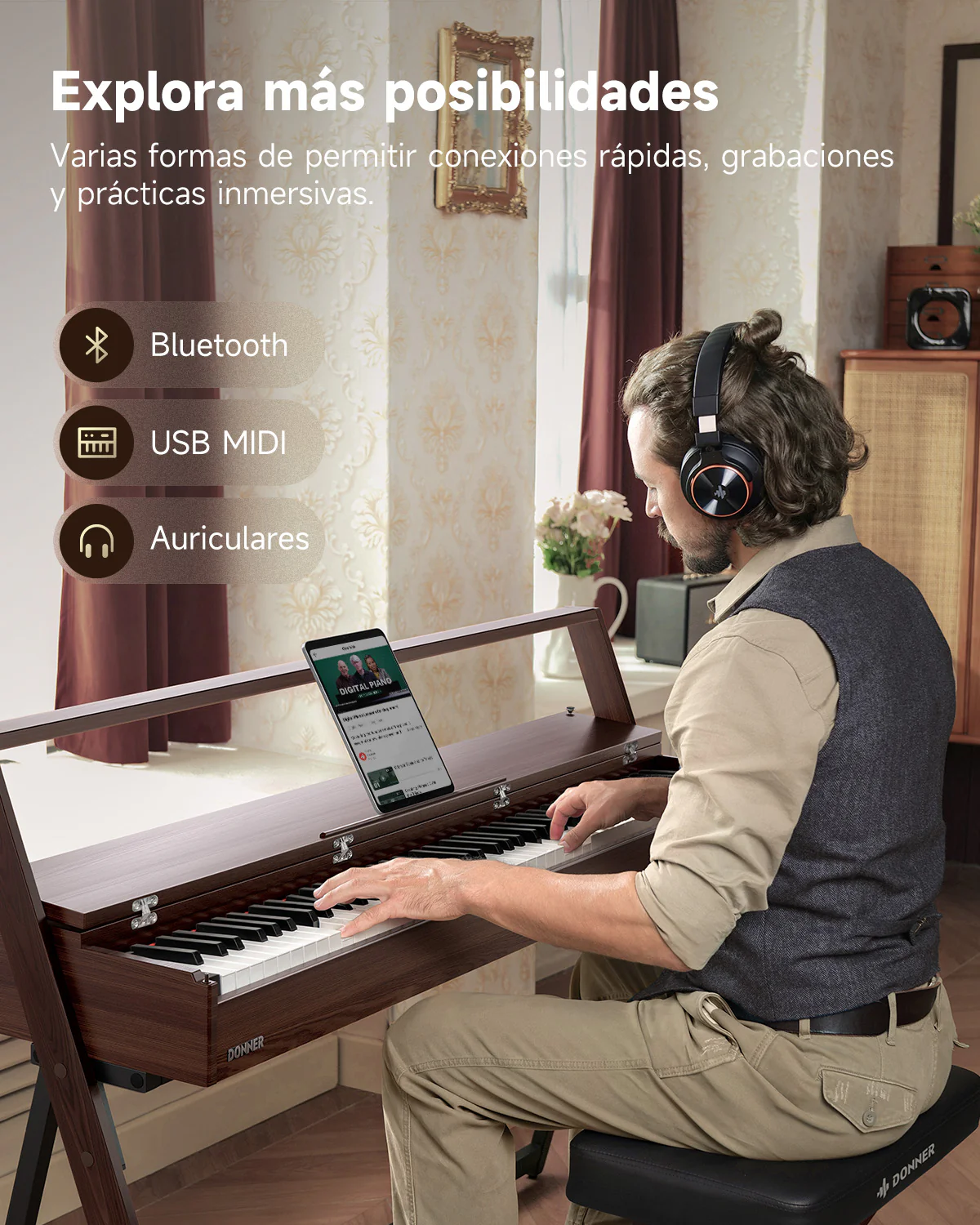 Donner OURA™ R300 Piano digital de estilo casero - Image 19