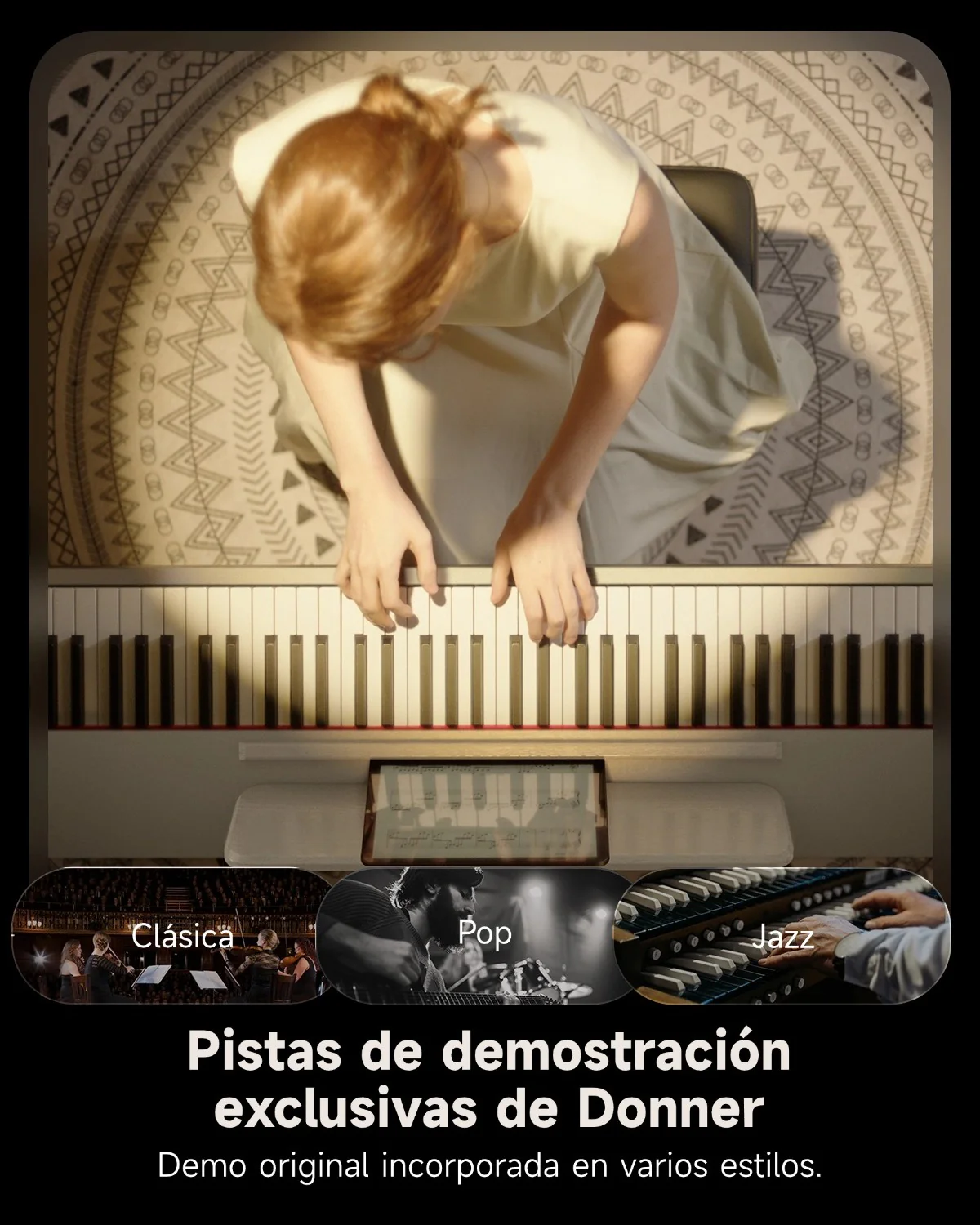 Donner OURA™ S100 Piano digital de diseño para el hogar - Image 25