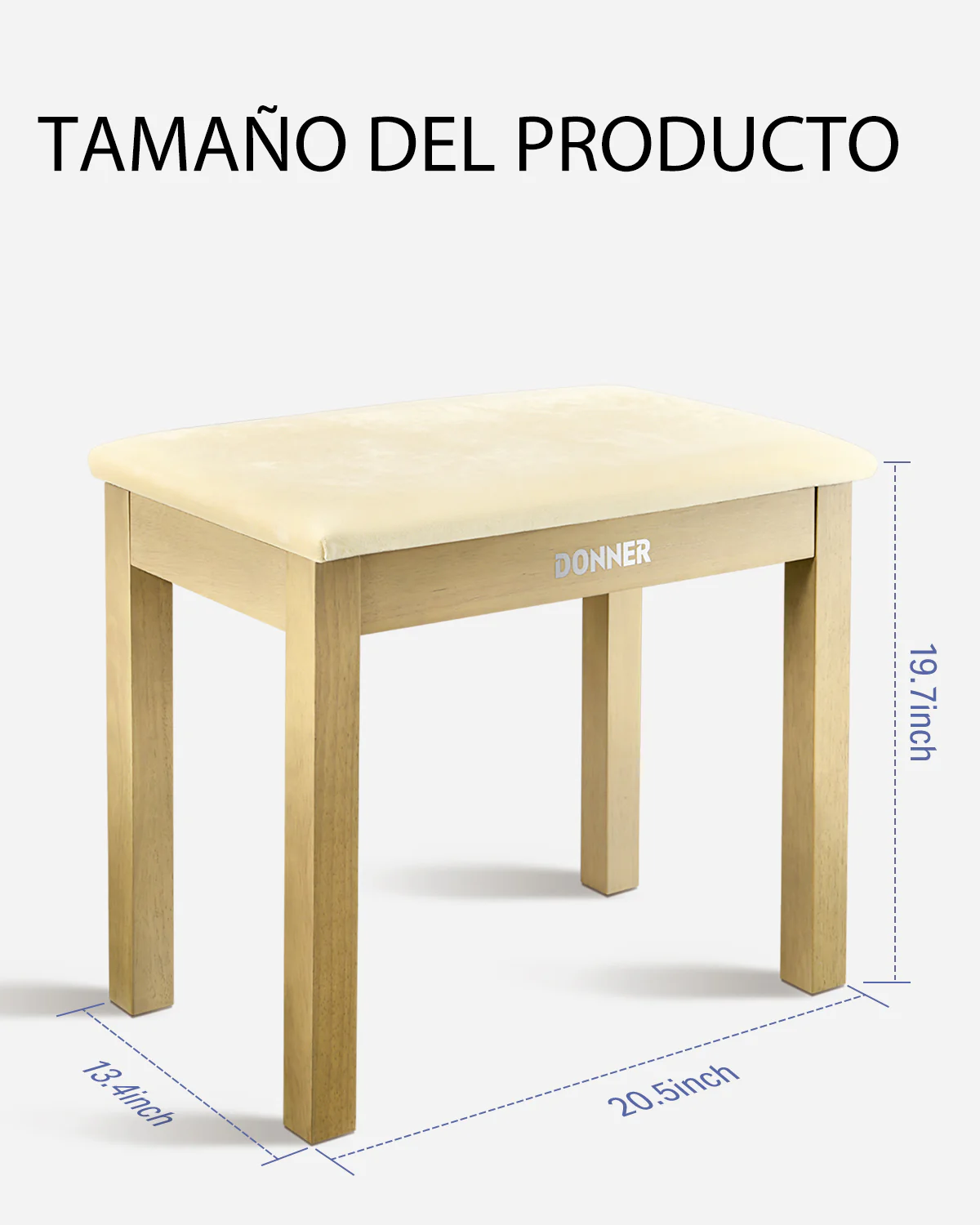 Donner DKB-10 Banco de piano espacioso - Image 3