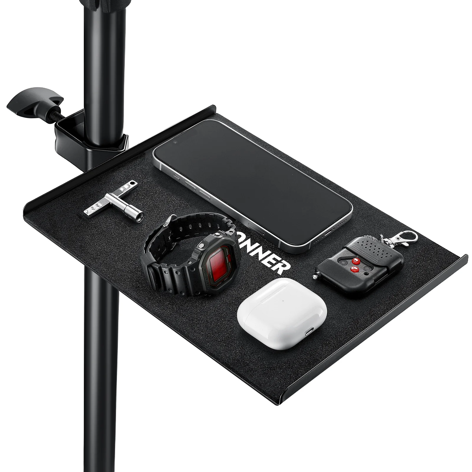 DONNER Bandeja Accesorio para Batería Electrónica - Soporte para Teléfonos y Tablets