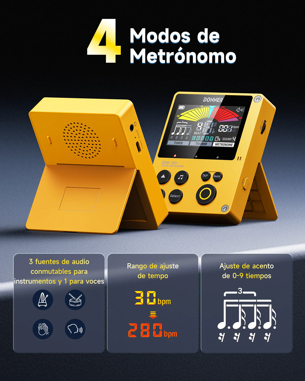 Donner DBM-100 Metrónomo recargable - Image 12