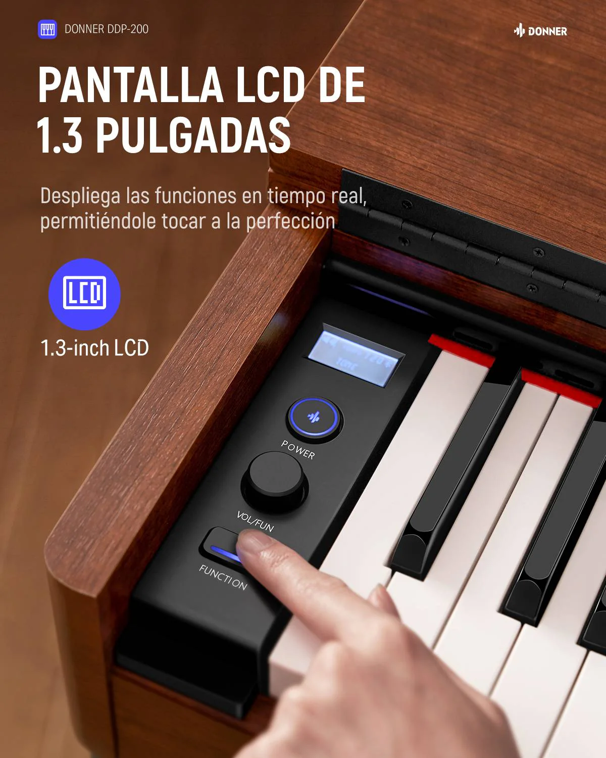 Donner DDP-200 MK2 Piano Digital con Acción de Martillo Graduada - Image 11