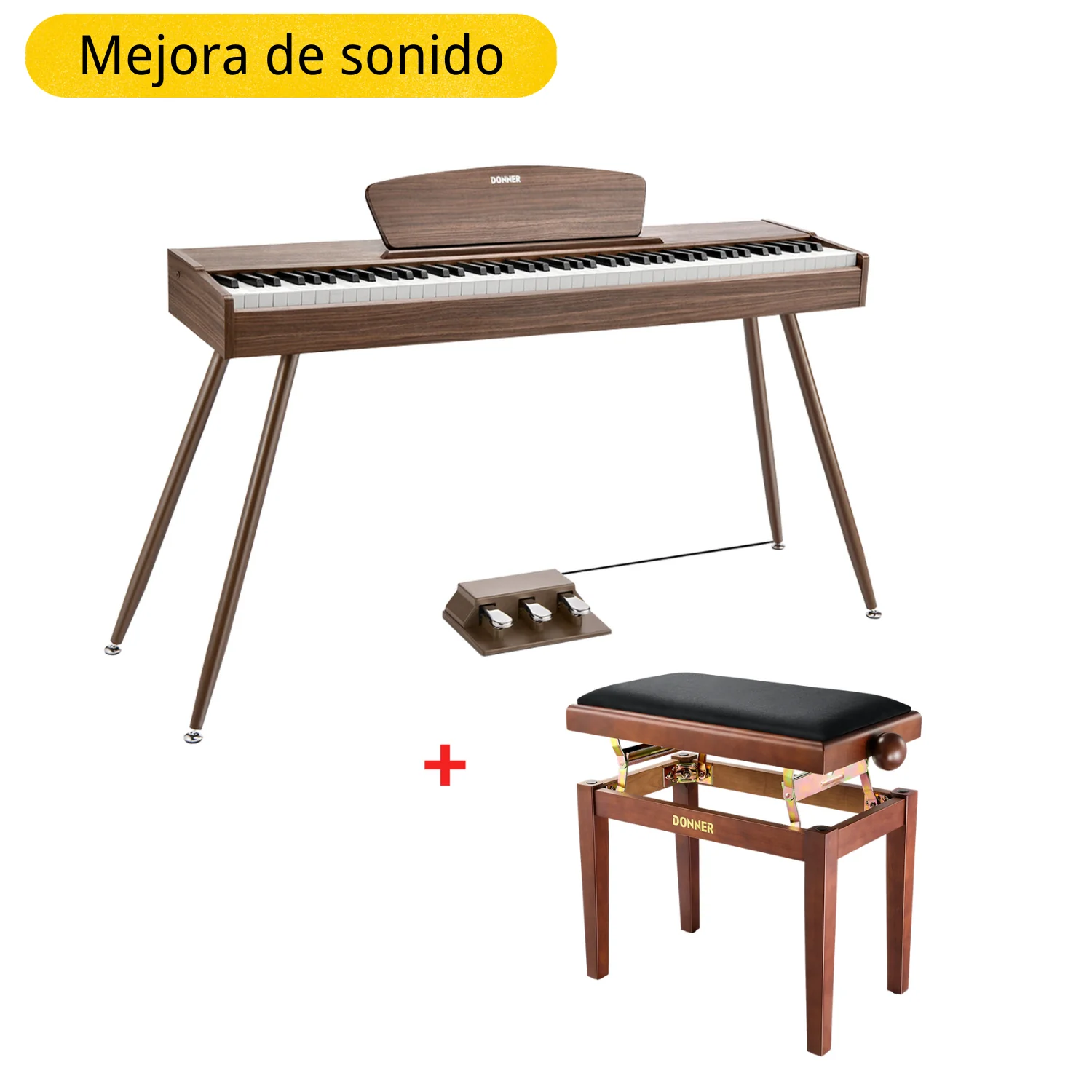 Donner DDP-80 Piano digital de madera con teclado fully weighted - Image 12
