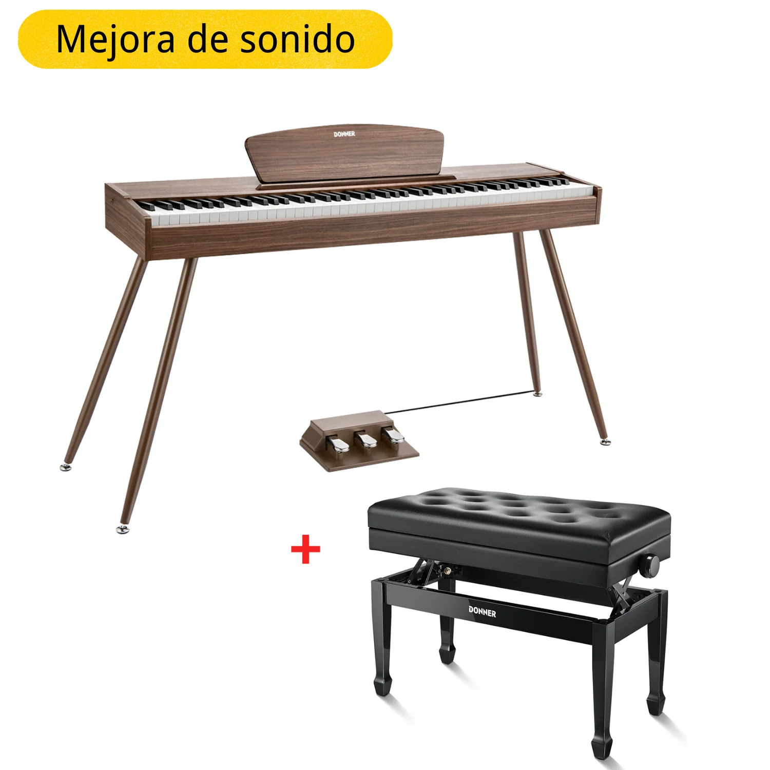 Donner DDP-80 Piano digital de madera con teclado fully weighted - Image 13