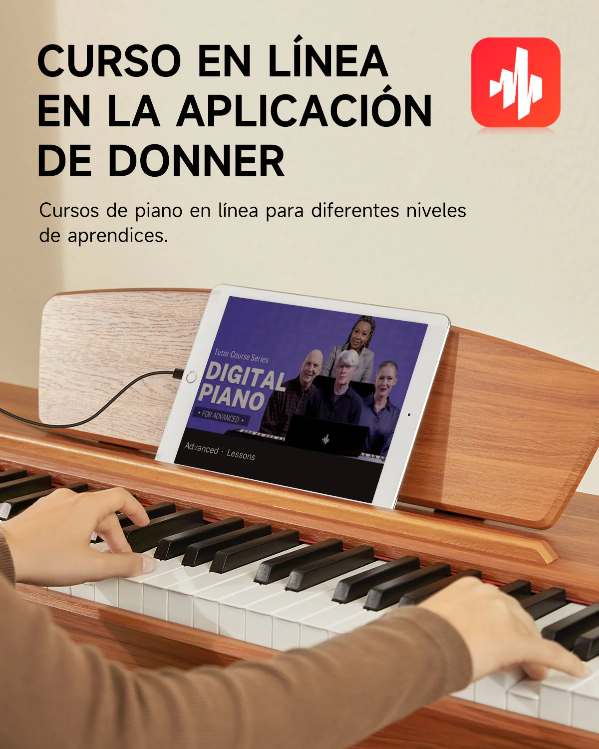 Donner DDP-80 Piano digital de madera con teclado fully weighted - Image 36