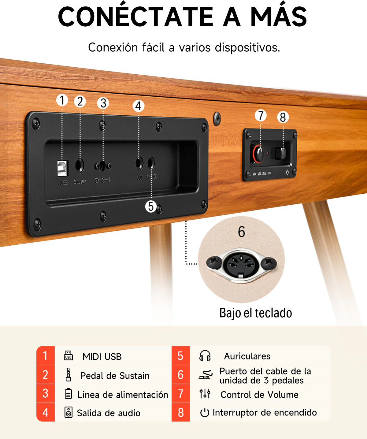 Donner DDP-80 Piano digital de madera con teclado fully weighted - Image 38