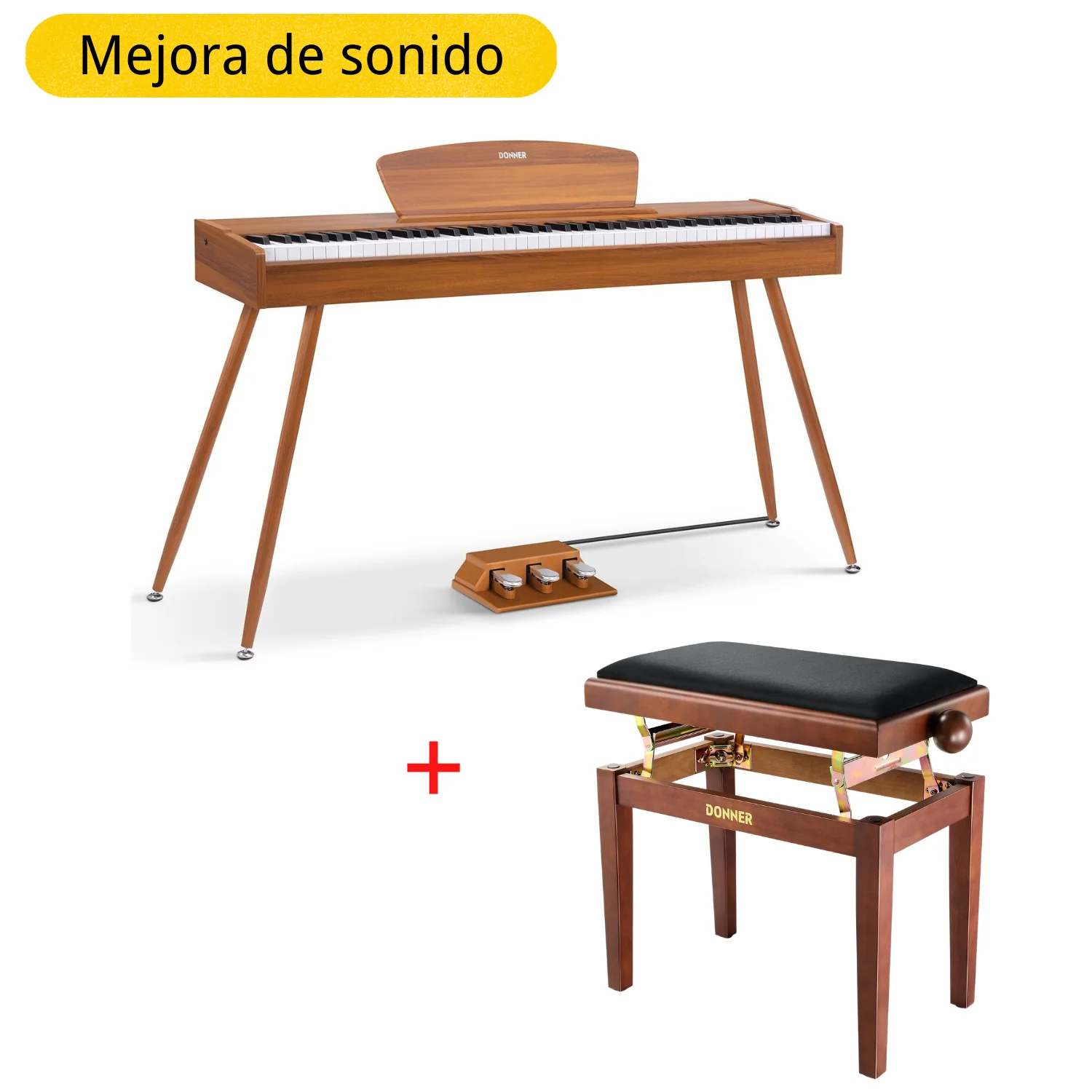 Donner DDP-80 Piano digital de madera con teclado fully weighted - Image 4