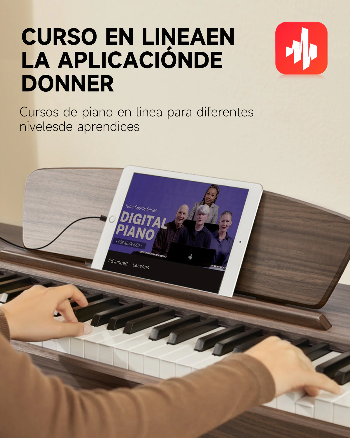 Donner DDP-80 Piano digital de madera con teclado fully weighted - Image 44
