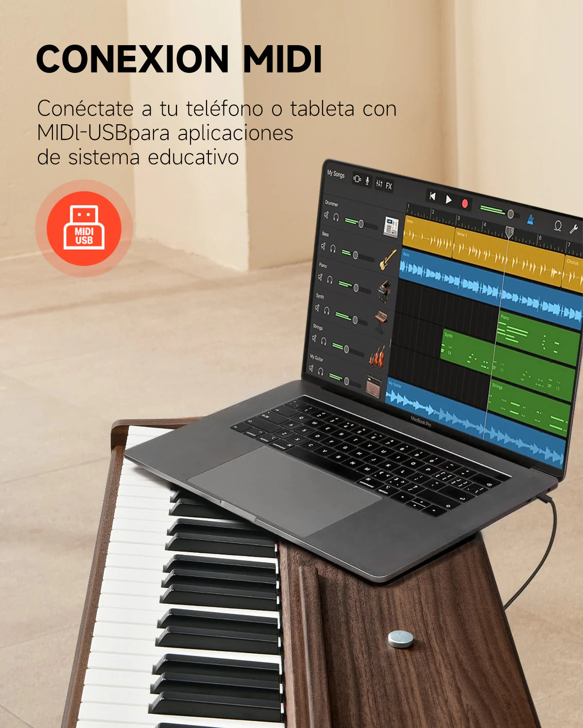 Donner DDP-80 Piano digital de madera con teclado fully weighted - Image 45