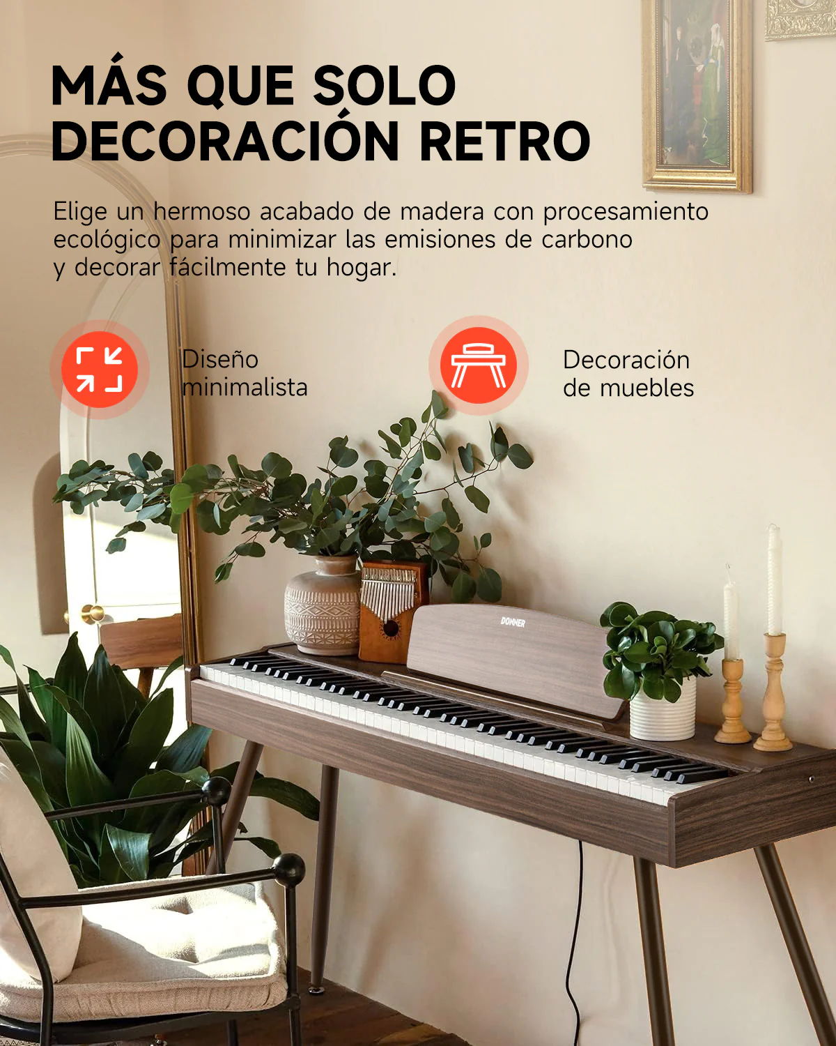 Donner DDP-80 Piano digital de madera con teclado fully weighted - Image 46