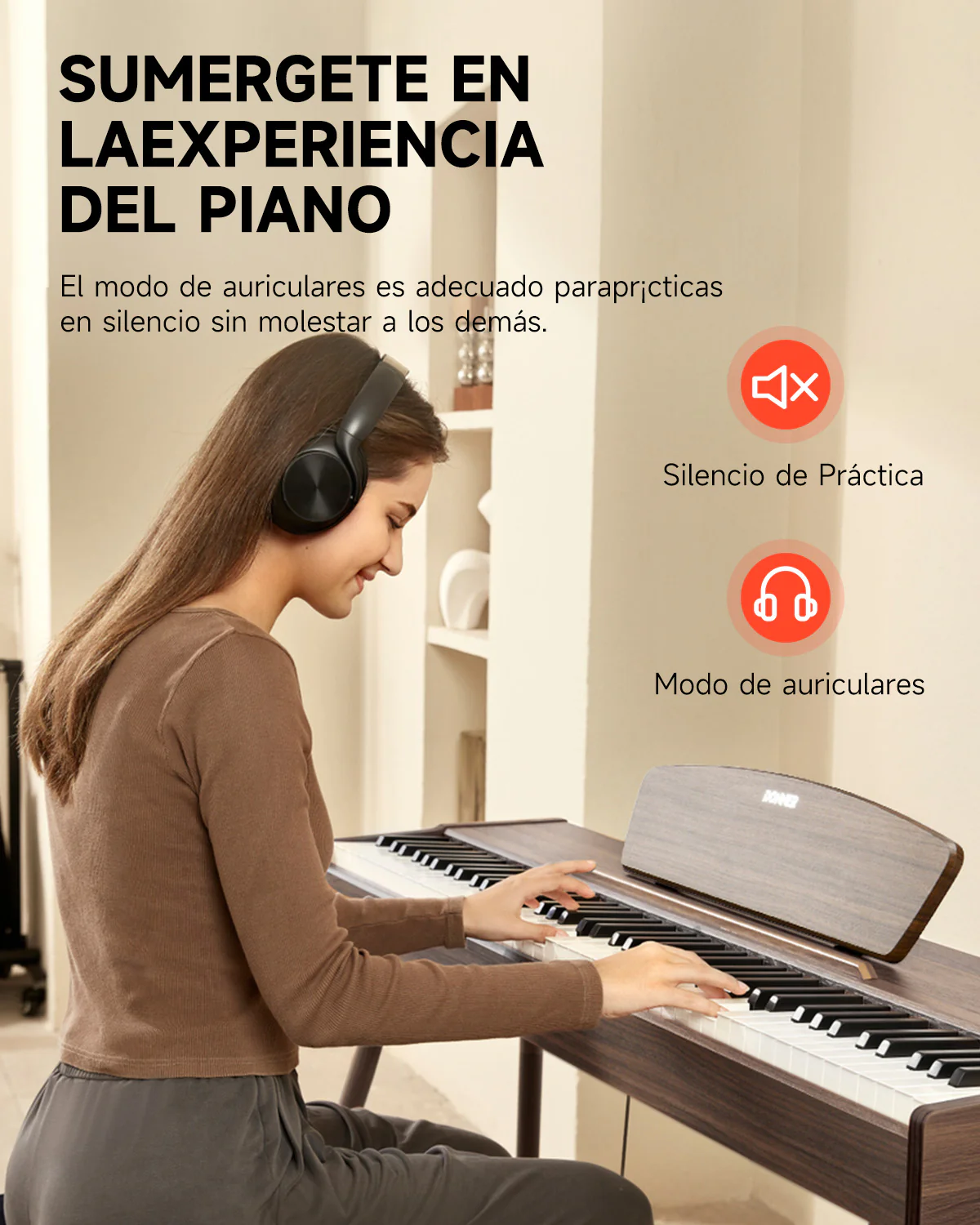 Donner DDP-80 Piano digital de madera con teclado fully weighted - Image 47