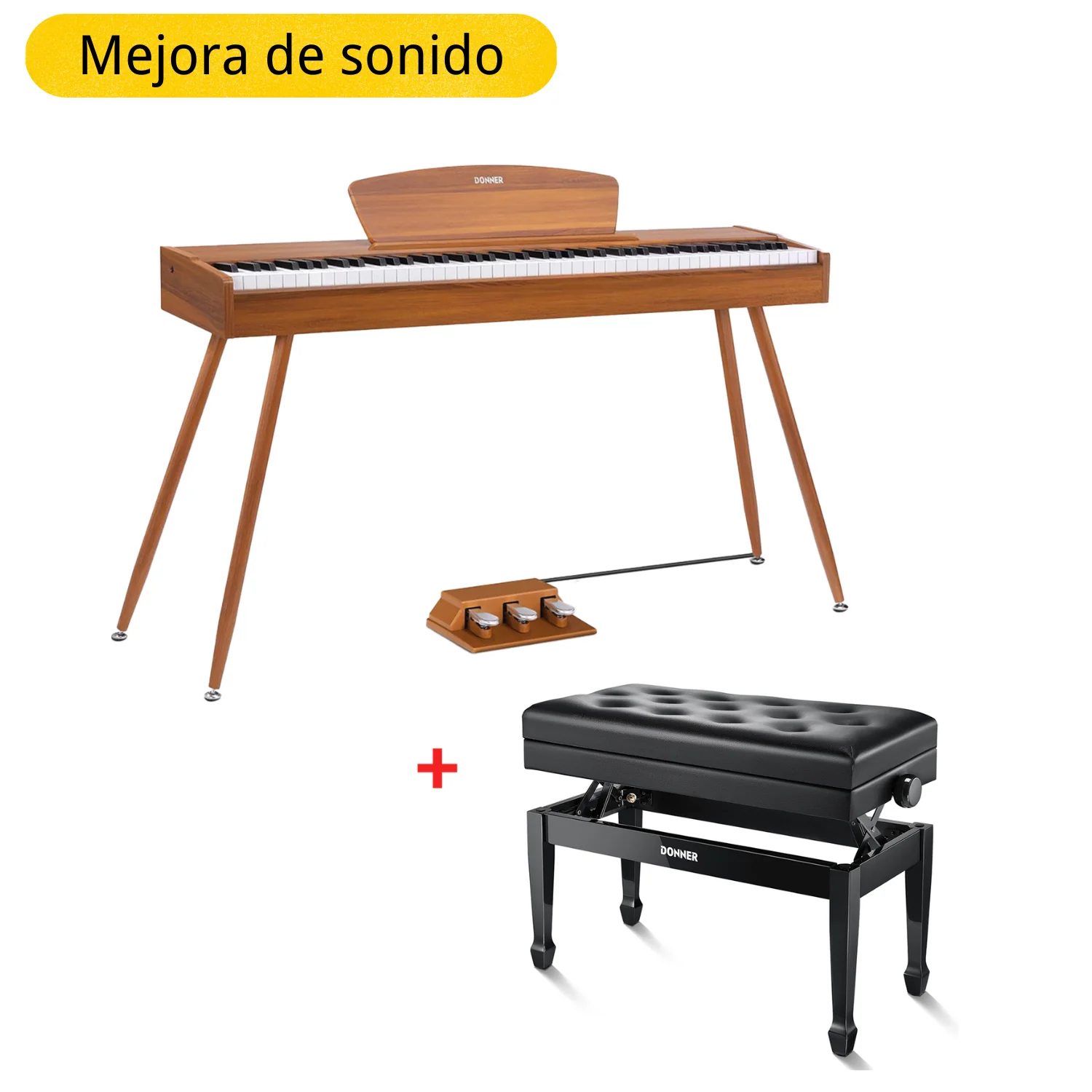 Donner DDP-80 Piano digital de madera con teclado fully weighted - Image 9