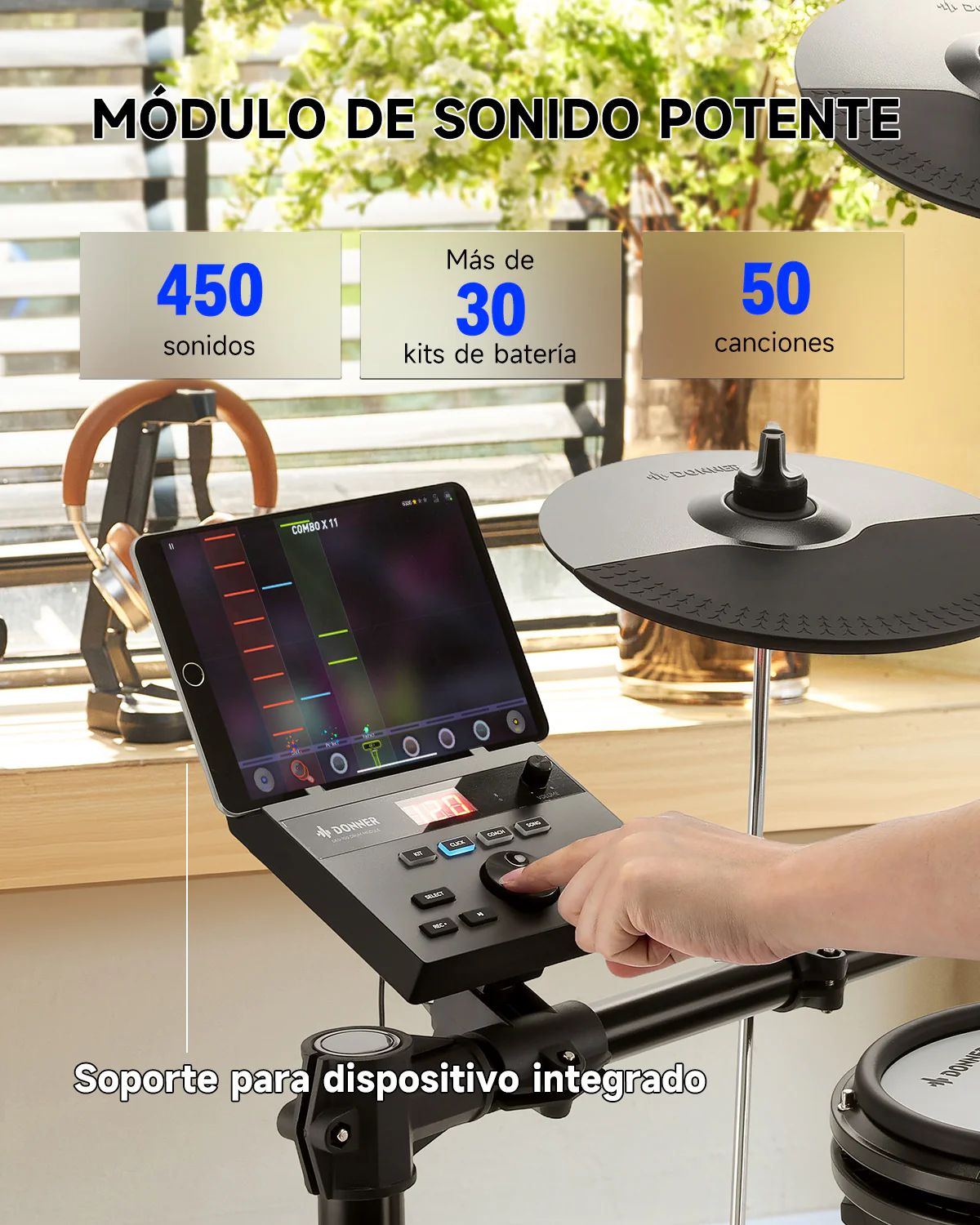 Donner DED-100 batería electrónica para adolescentes - Image 3