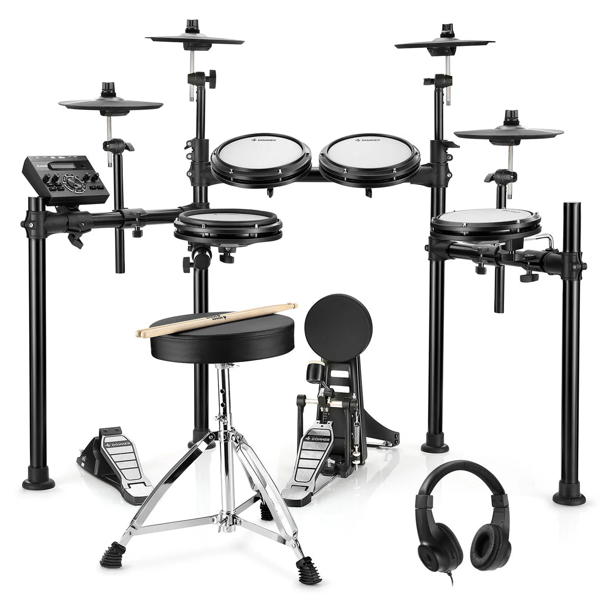 Donner DED-200 kit de batería electrónica con 5 tambores 3 y 4 platillos - Image 10