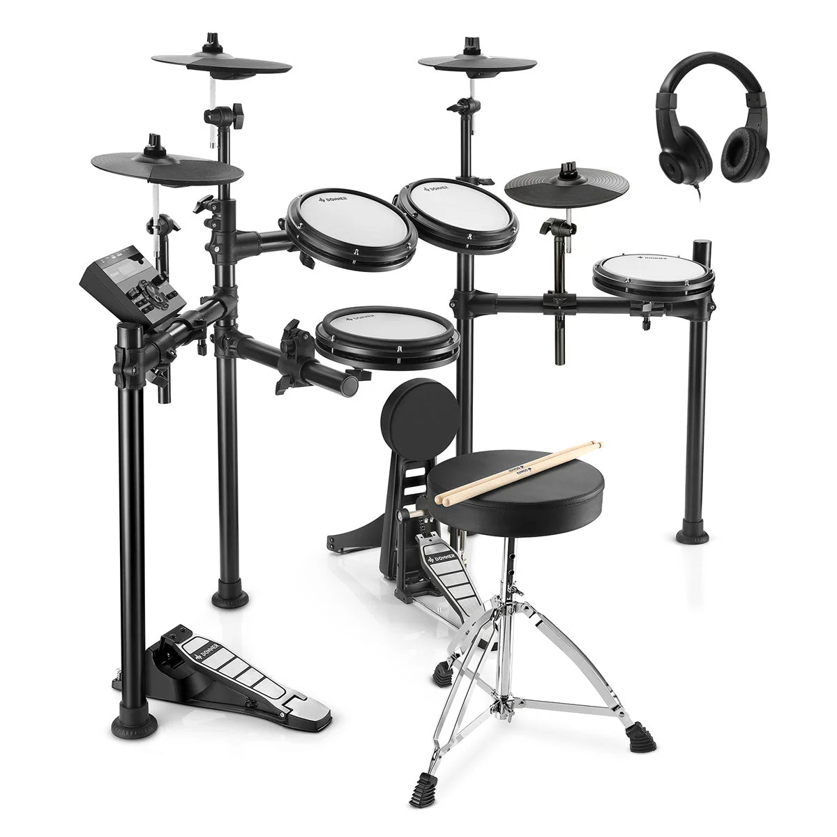 Donner DED-200 kit de batería electrónica con 5 tambores 3 y 4 platillos - Image 11