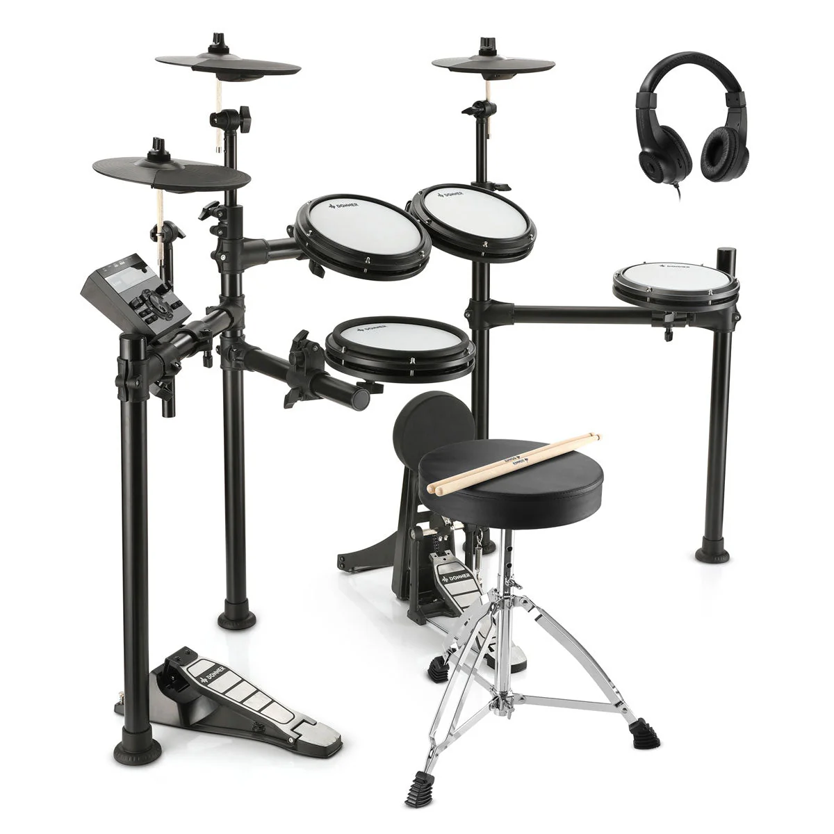 Donner DED-200 kit de batería electrónica con 5 tambores 3 y 4 platillos - Image 8