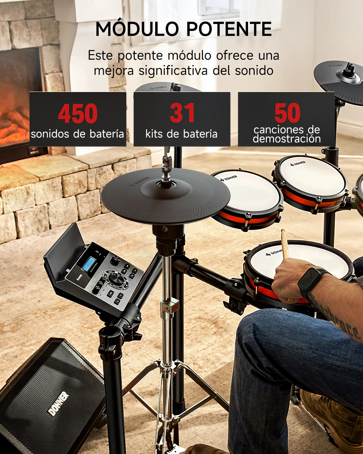 Donner DED-200 Pro Set Batería electrónica - Image 5