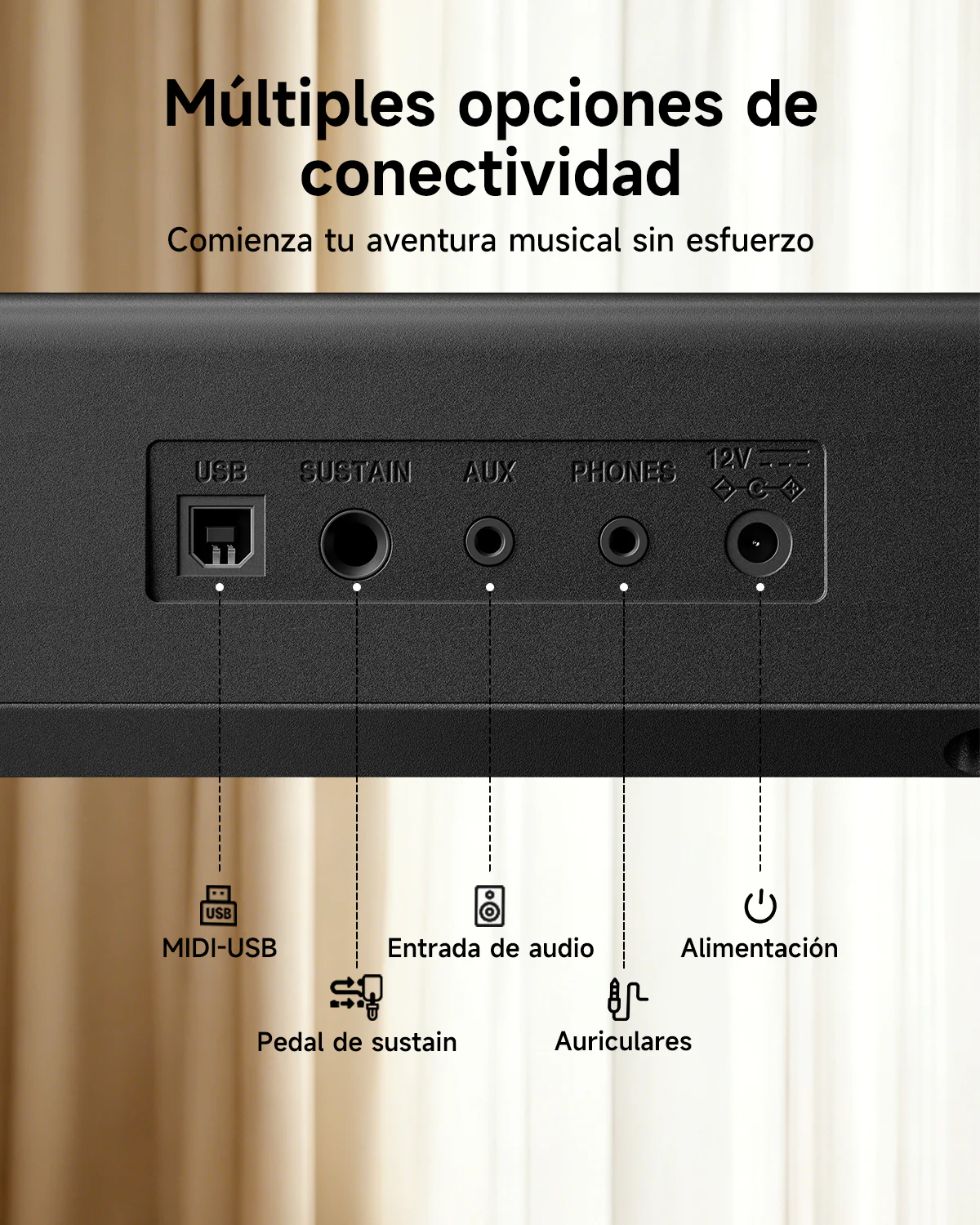 Donner DEP-07 Piano digital portátil de 88 teclas semipesadas - Image 7