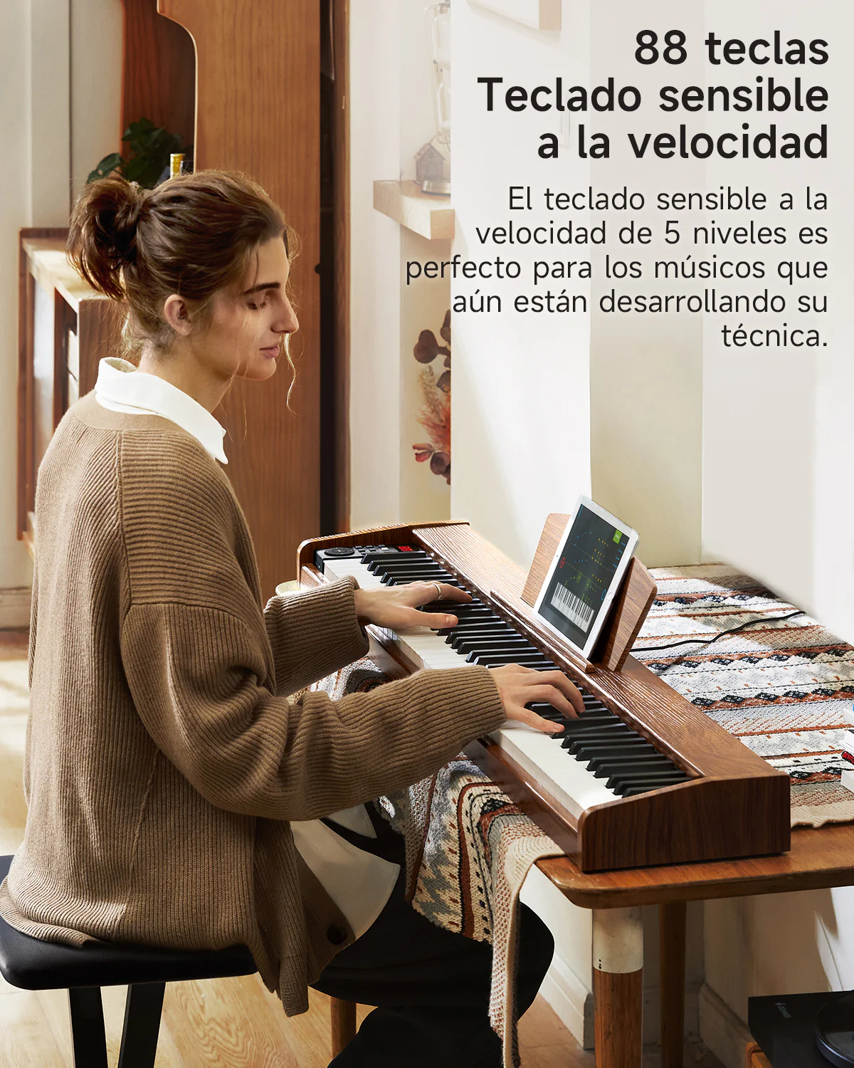 Donner DEP-1S Piano digital con teclado semi-pesado - Image 56
