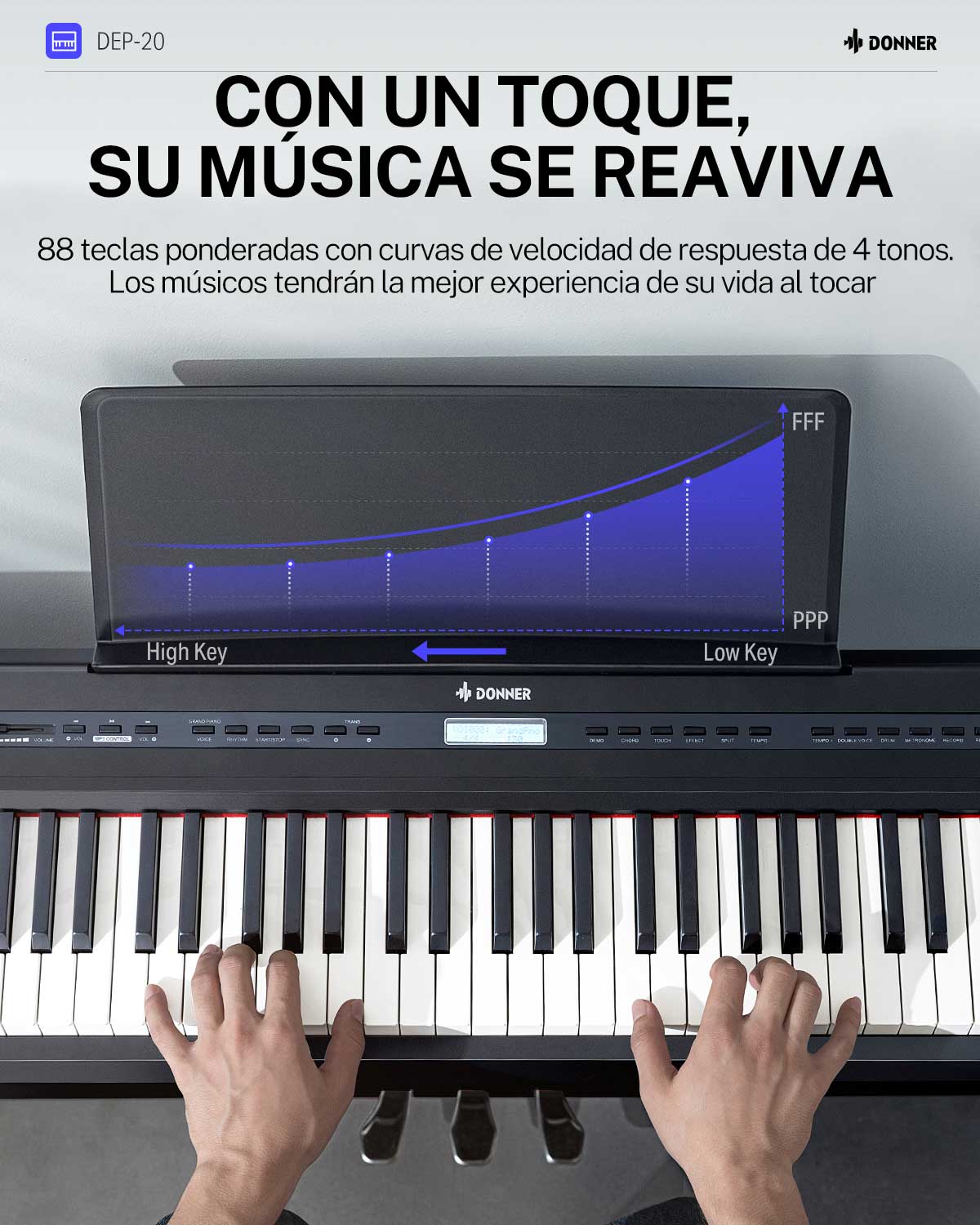 Donner DEP-20 Piano digital pesado - Image 9