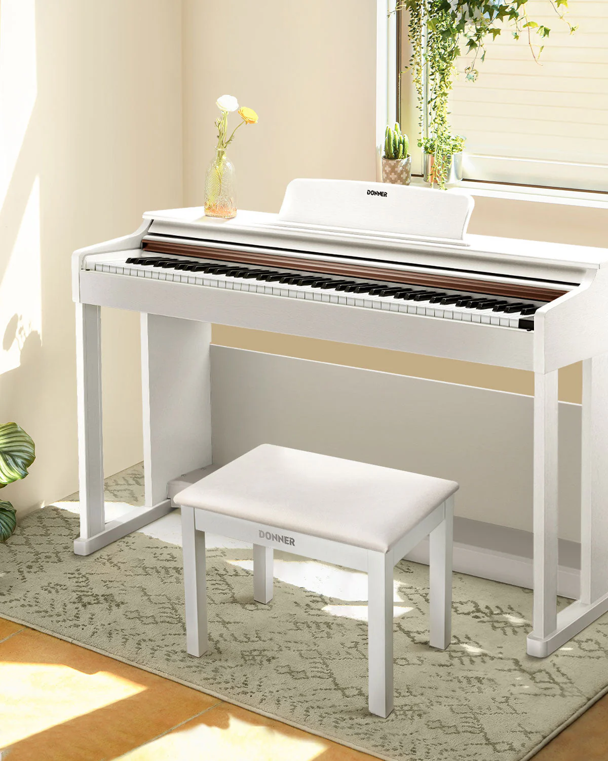 Donner DKB-10 Banco de piano espacioso - Image 12