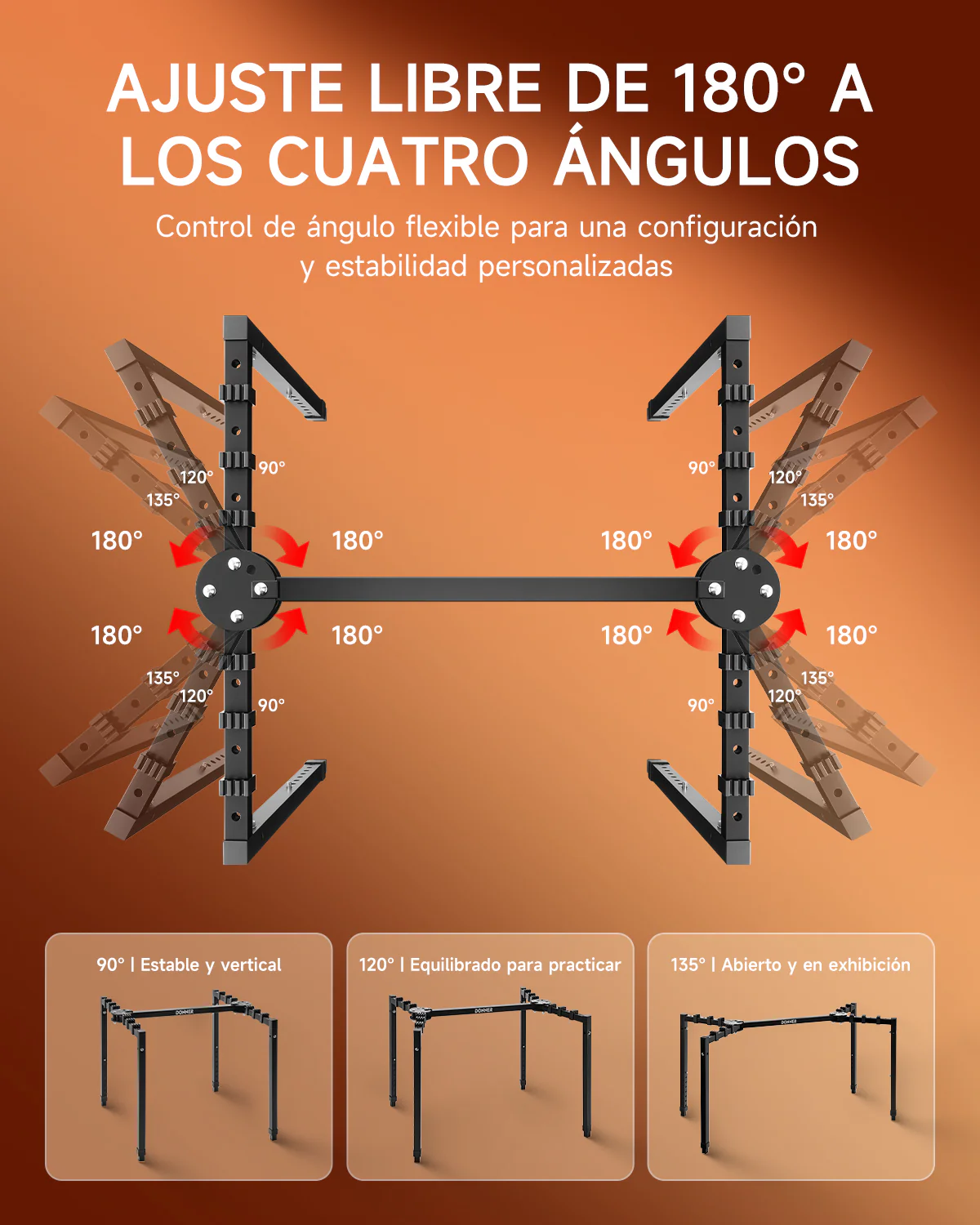 Donner DKS-200 Soporte para teclado robusto, negro - Image 3