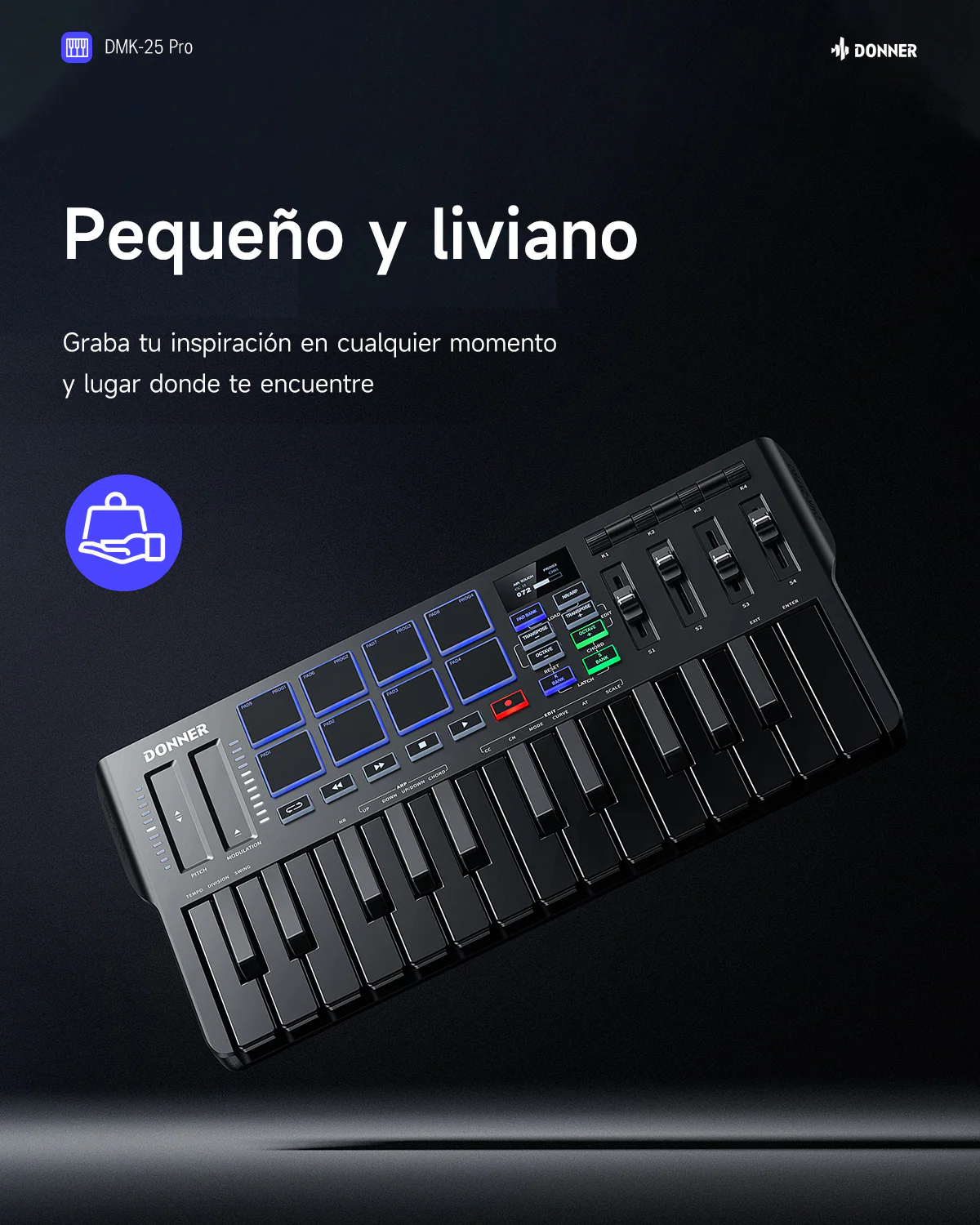 Donner DMK-25  Pro Controlador MIDI - Image 10