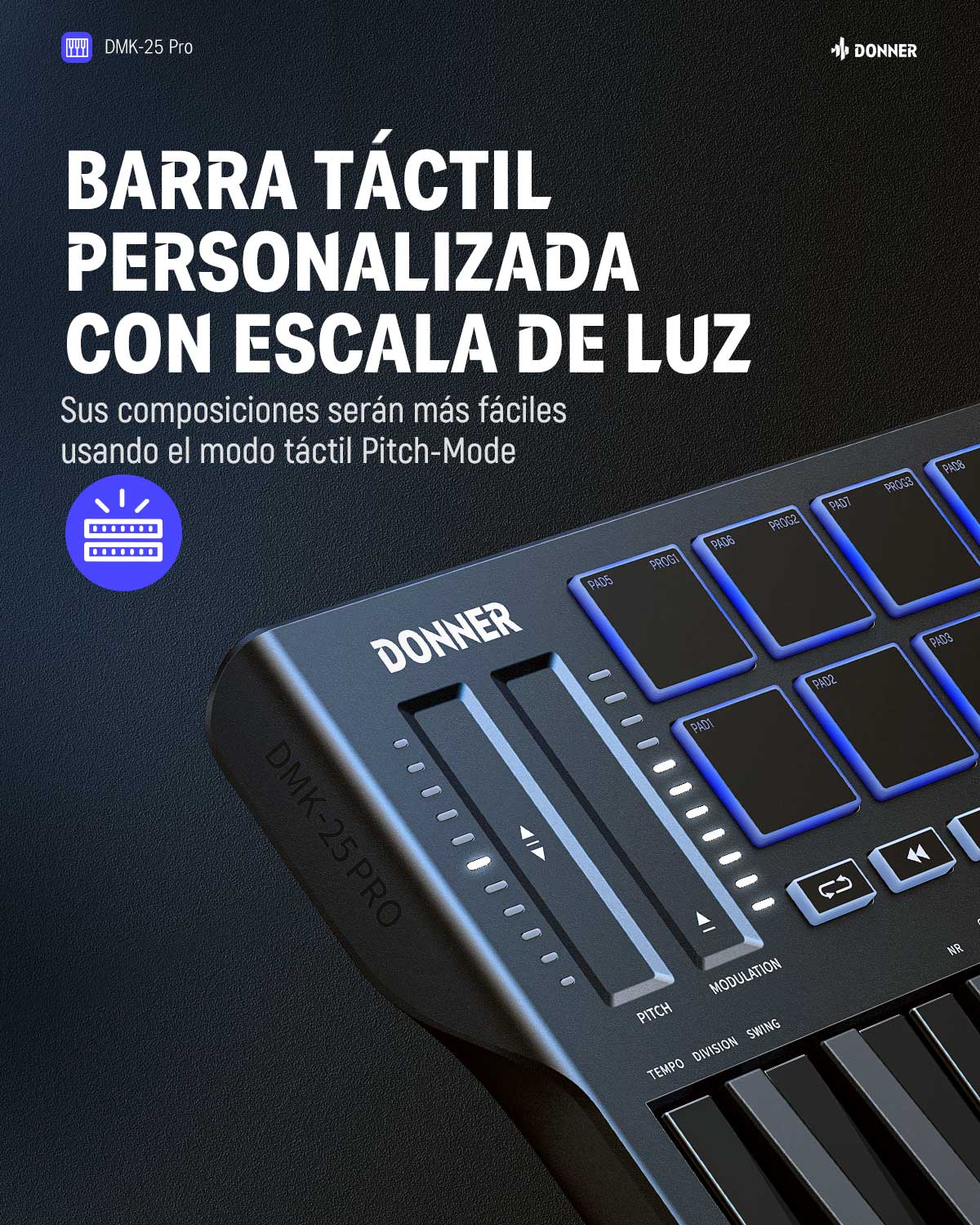 Donner DMK-25  Pro Controlador MIDI - Image 5
