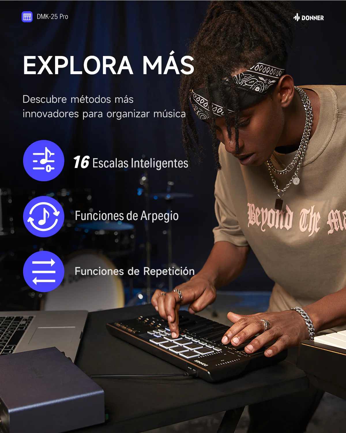 Donner DMK-25  Pro Controlador MIDI - Image 9