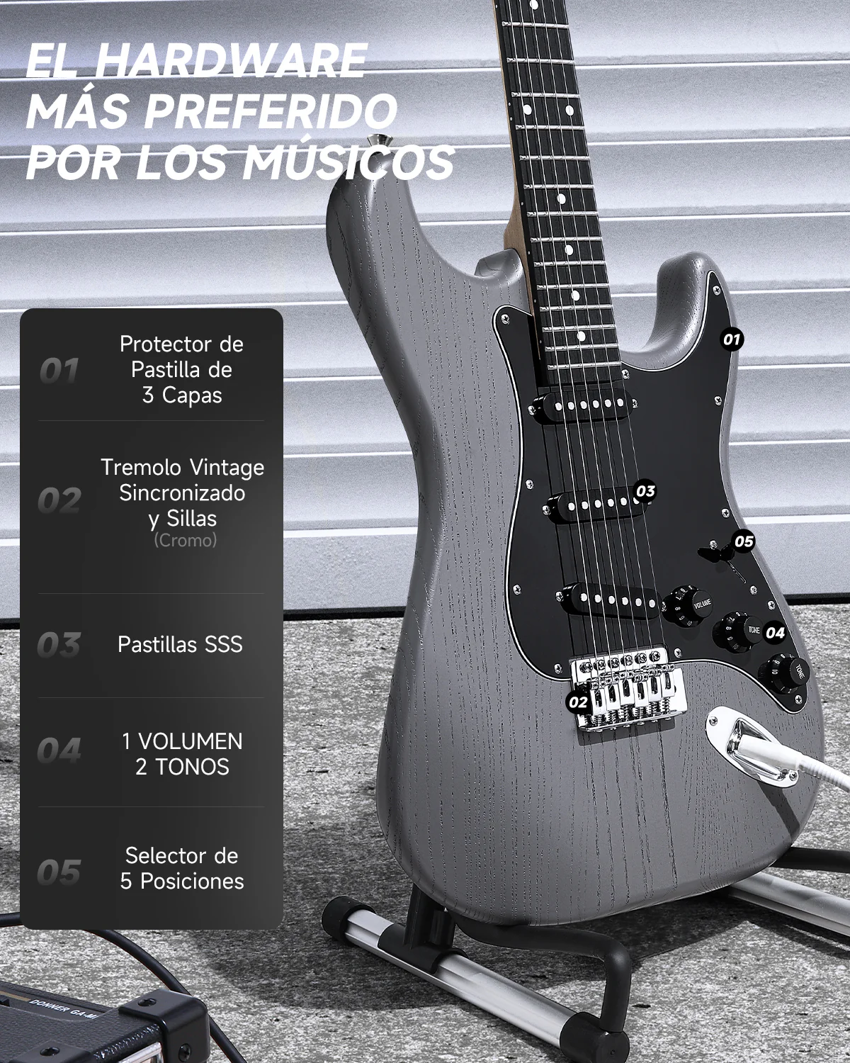 Donner DST-80 Guitarra eléctrica - Image 16