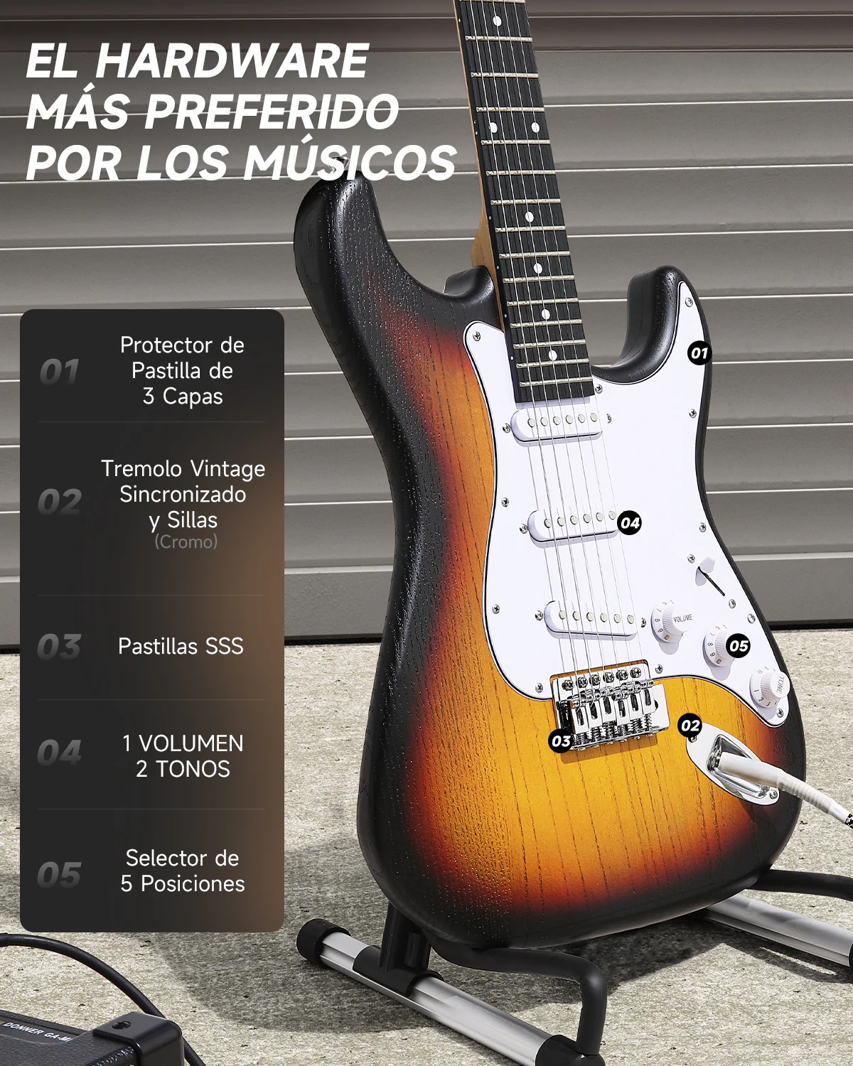 Donner DST-80 Guitarra eléctrica - Image 9
