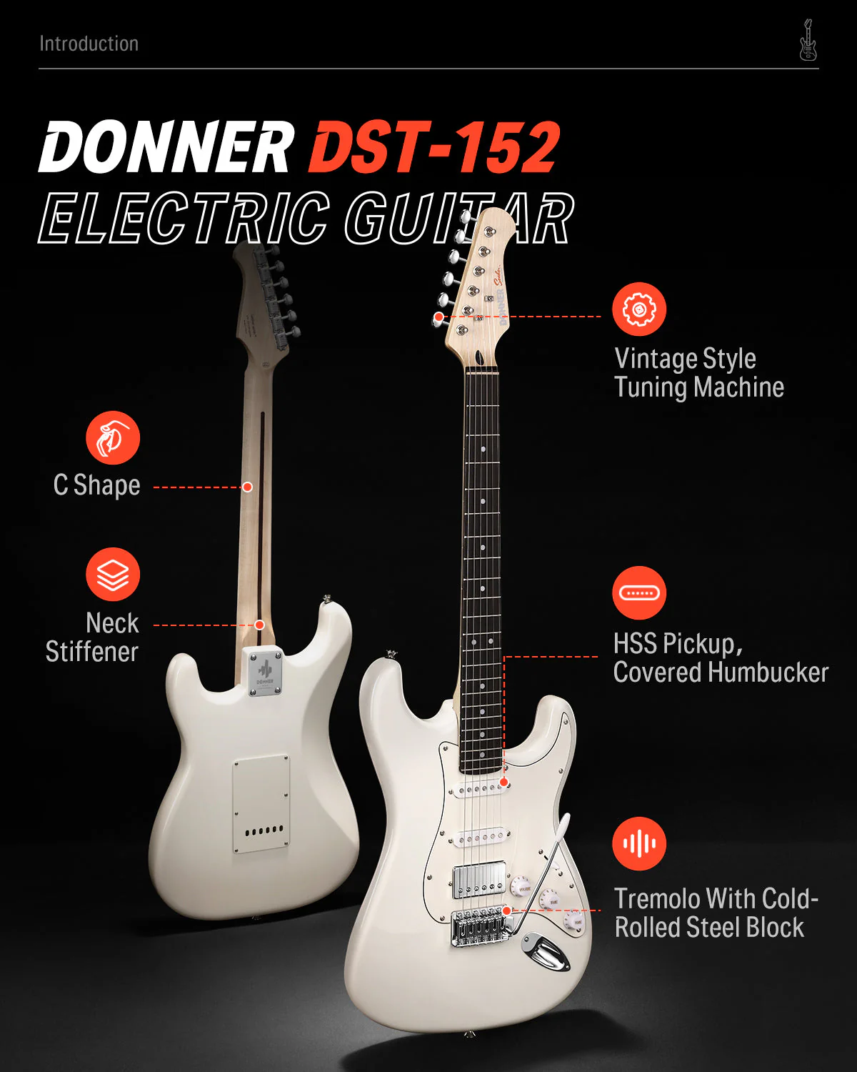 Donner DST-152 Guitarra eléctrica - Image 7
