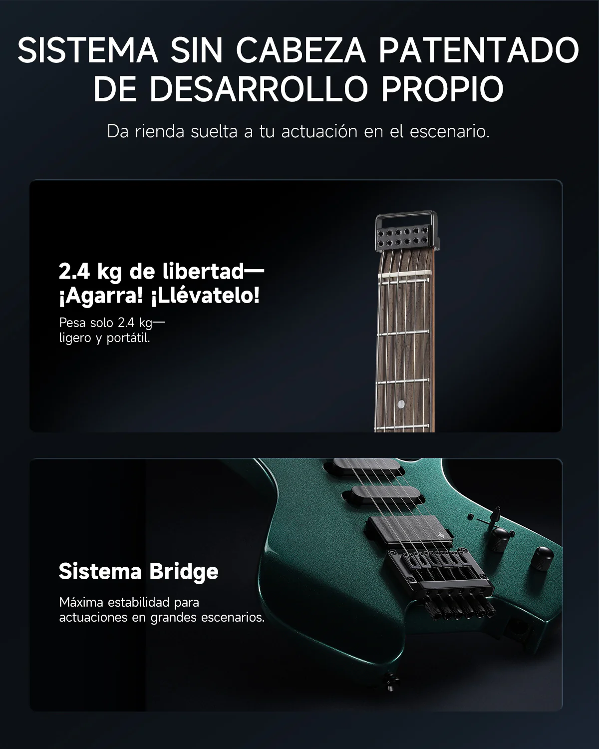 Donner HLX-500 Guitarra eléctrica sin pala【Modelo original NHL-500】 - Image 33