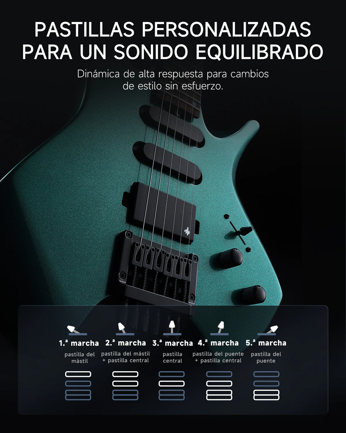 Donner HLX-500 Guitarra eléctrica sin pala【Modelo original NHL-500】 - Image 35