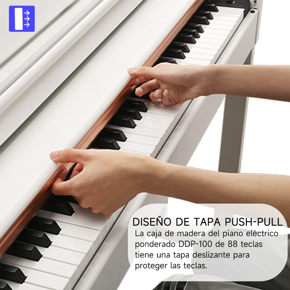 Donner DDP-100 Piano digital blanco con teclado pesado - Image 10