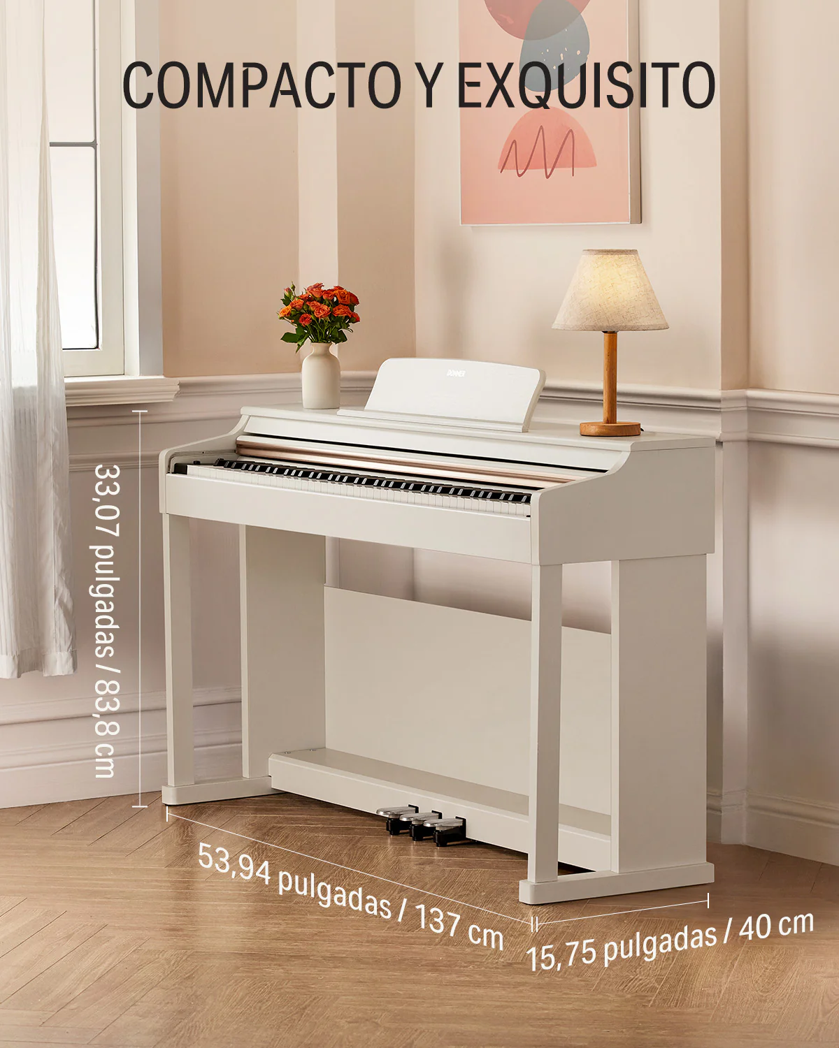 Donner DDP-100 Piano digital blanco con teclado pesado - Image 13