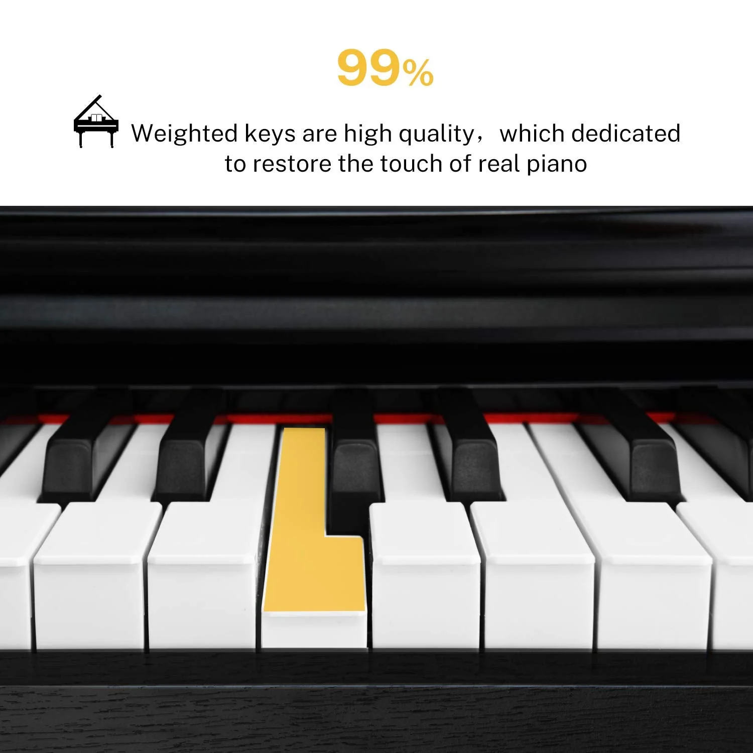 Donner DDP-100 Piano digital blanco con teclado pesado - Image 18