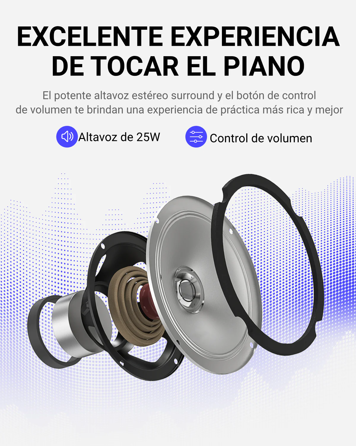 Donner DDP-100 Piano digital blanco con teclado pesado - Image 9