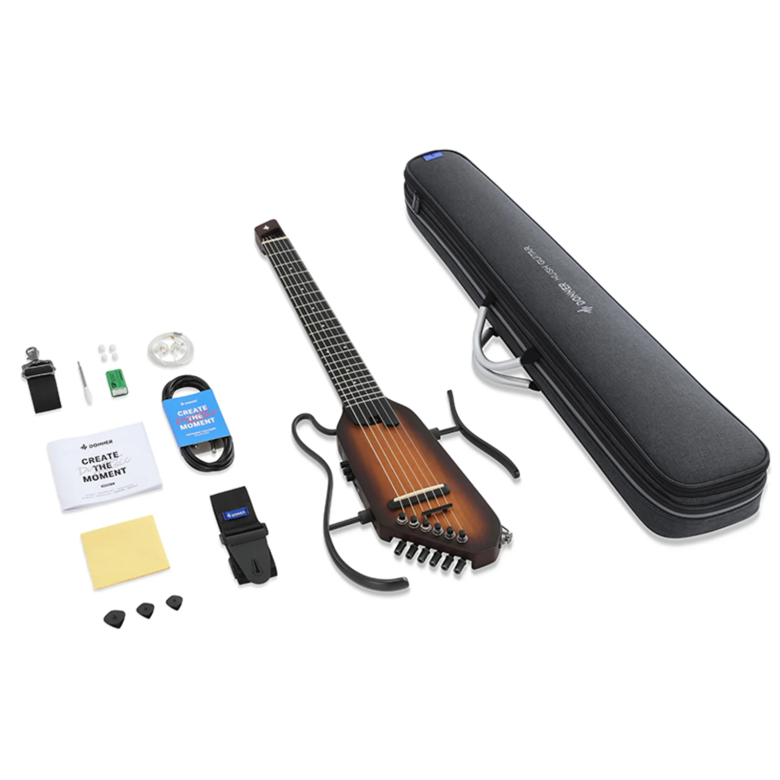 Donner HUSH C Guitarra clásica con cuerdas de nailon de viaje - Image 30