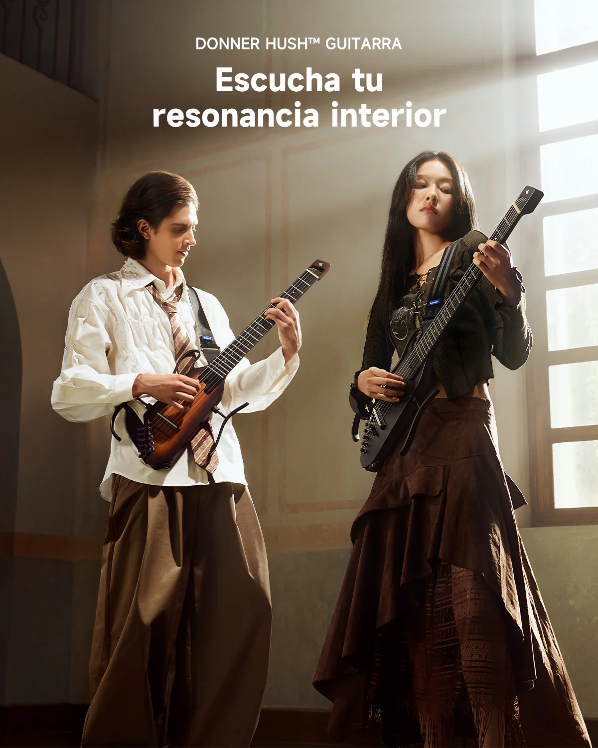 Donner HUSH C Guitarra clásica con cuerdas de nailon de viaje - Image 4