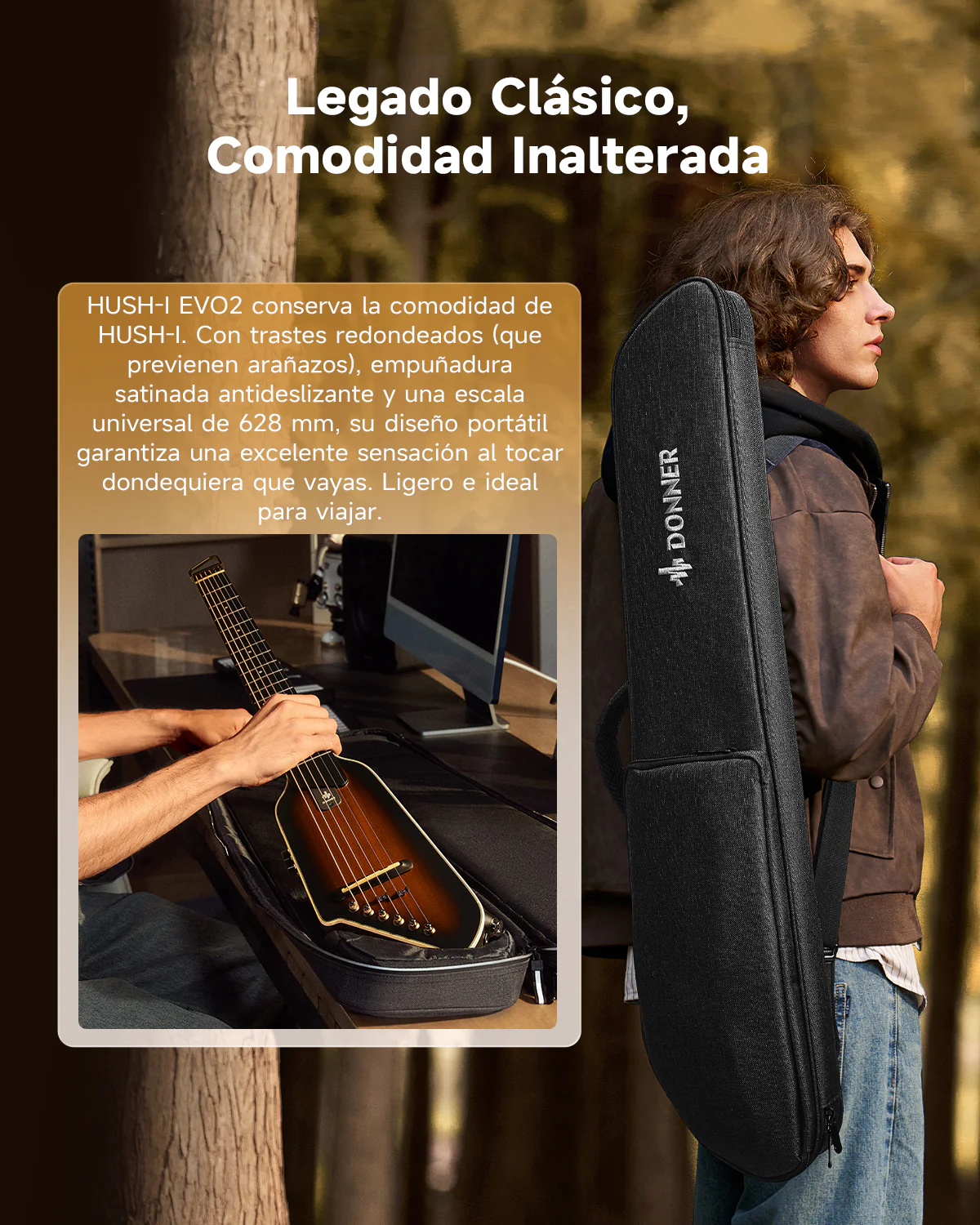 Donner HUSH I Evo2 Guitarra - Image 13
