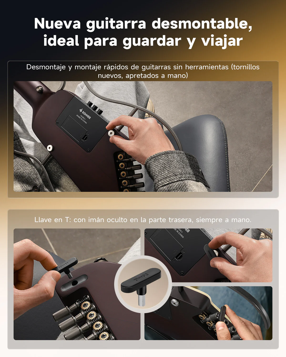 Donner HUSH I Evo2 Guitarra - Image 16