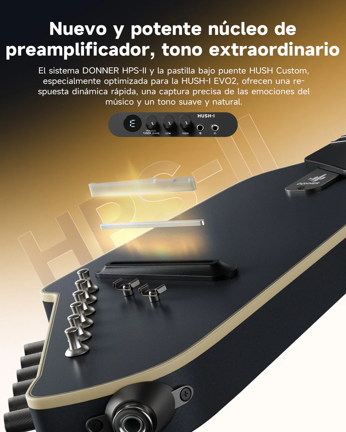 Donner HUSH I Evo2 Guitarra - Image 19