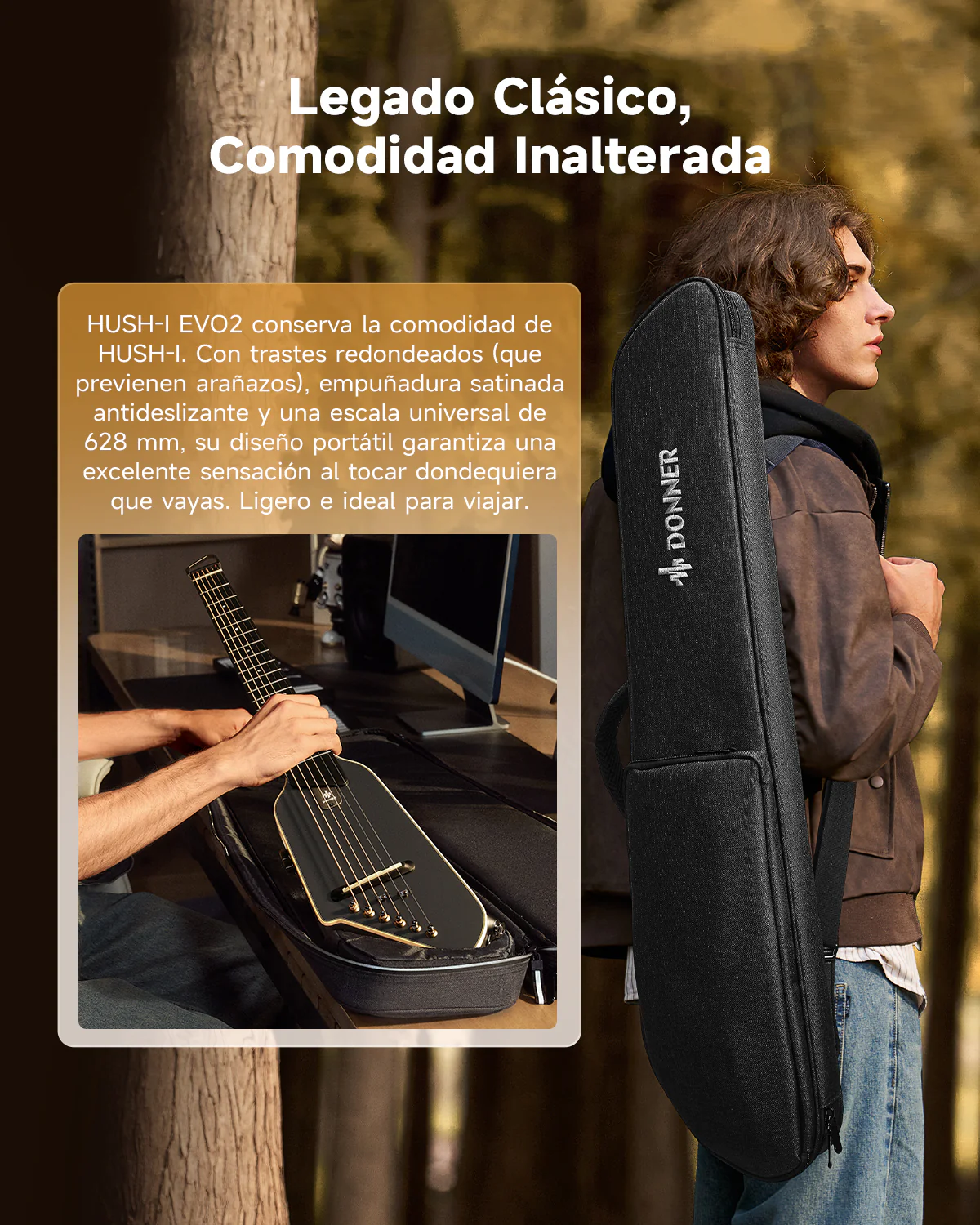 Donner HUSH I Evo2 Guitarra - Image 21
